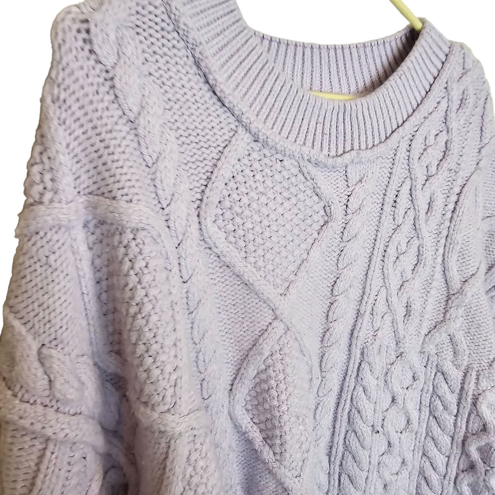 Free People Free People Womens Leslie Cable Knit Fisherman Sweater Cabin Size S / US 4 / IT 40 - 6 Thumbnail