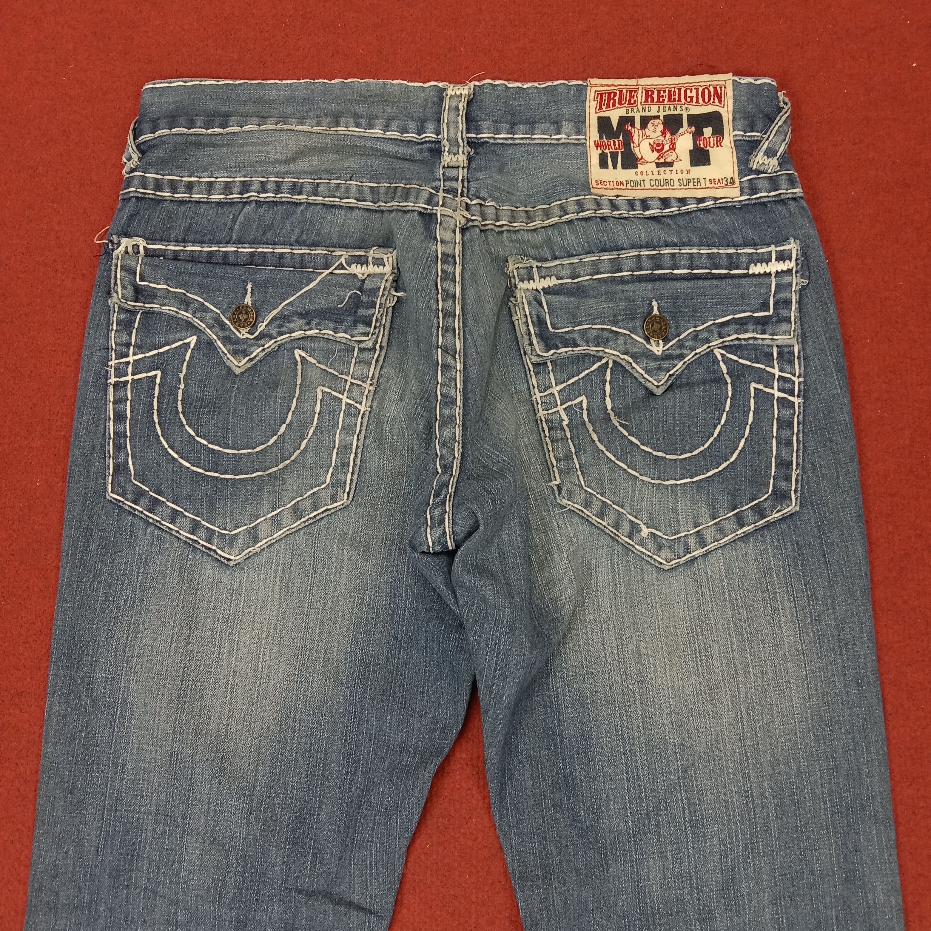 Vintage True Religion Jeans Streetwear Fashion Style Size US 34 / EU 50 - 2 Thumbnail