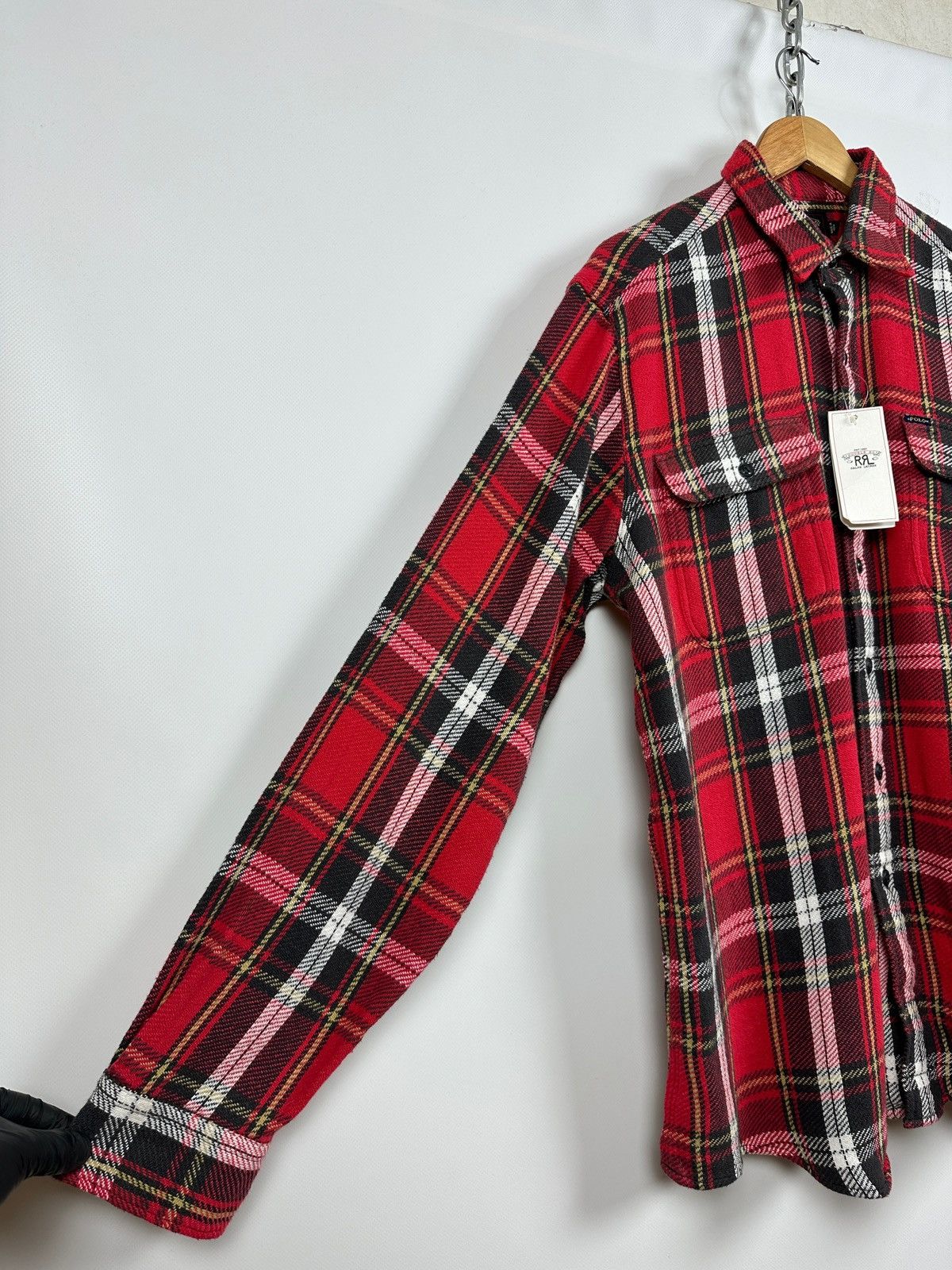 Polo Ralph Lauren RRL Ralph Lauren Double RL Plaid Flannel Long Sleeve Shirt Size US L / EU 52-54 / 3 - 10 Thumbnail
