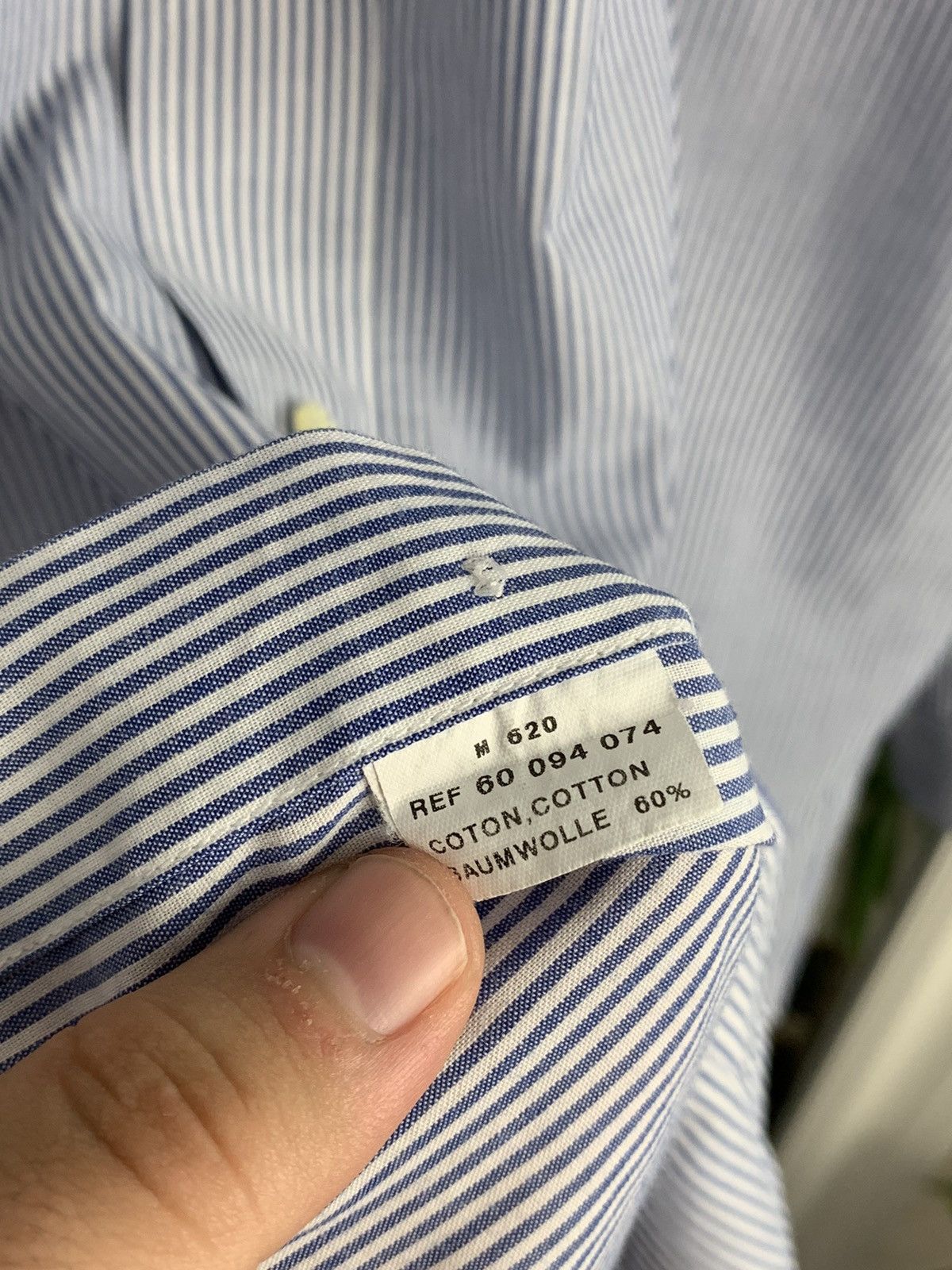 Balmain Balmain Stripped Shirt Vintage Balmain Shirt Button Ups 42/4 Size US XL / EU 56 / 4 - 8 Thumbnail