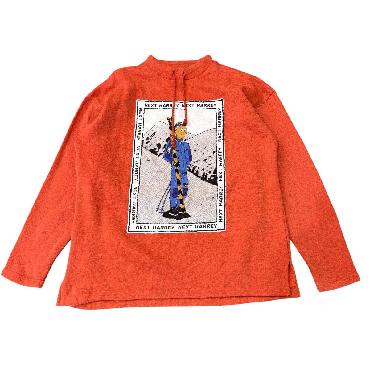 Vintage Vintage French Vintage Sports Ski Graphic Mock Neck Size US L / EU 52-54 / 3 - 1 Thumbnail