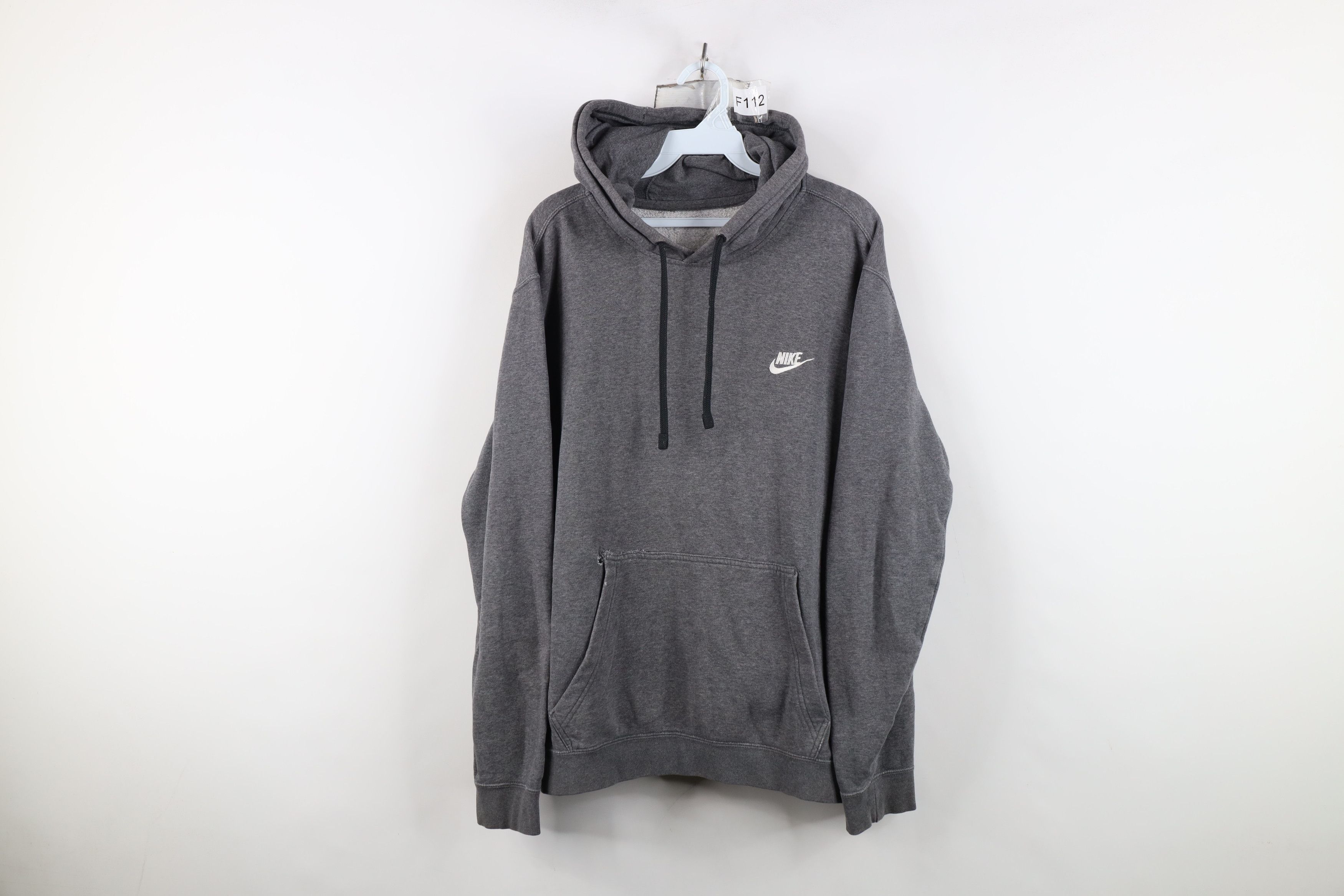 Nike Vintage Nike Travis Scott Mini Swoosh Spell Out Hoodie Gray Size US L / EU 52-54 / 3 - 1 Thumbnail