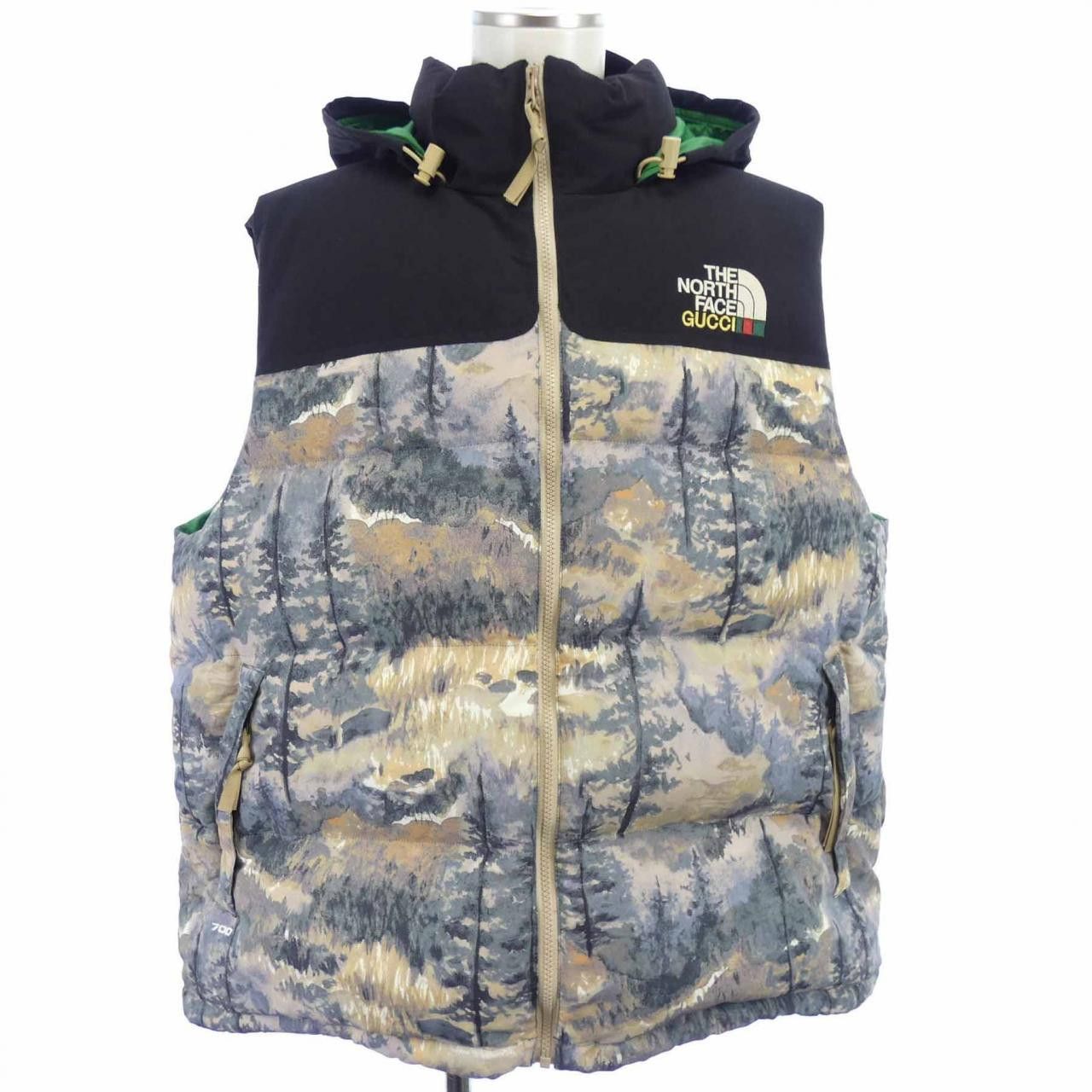Gucci Gucci Gucci The North Face Down Vest Textile Outerwear 663762XAADS DUTY FREE for USA Size ONE SIZE - 1 Thumbnail