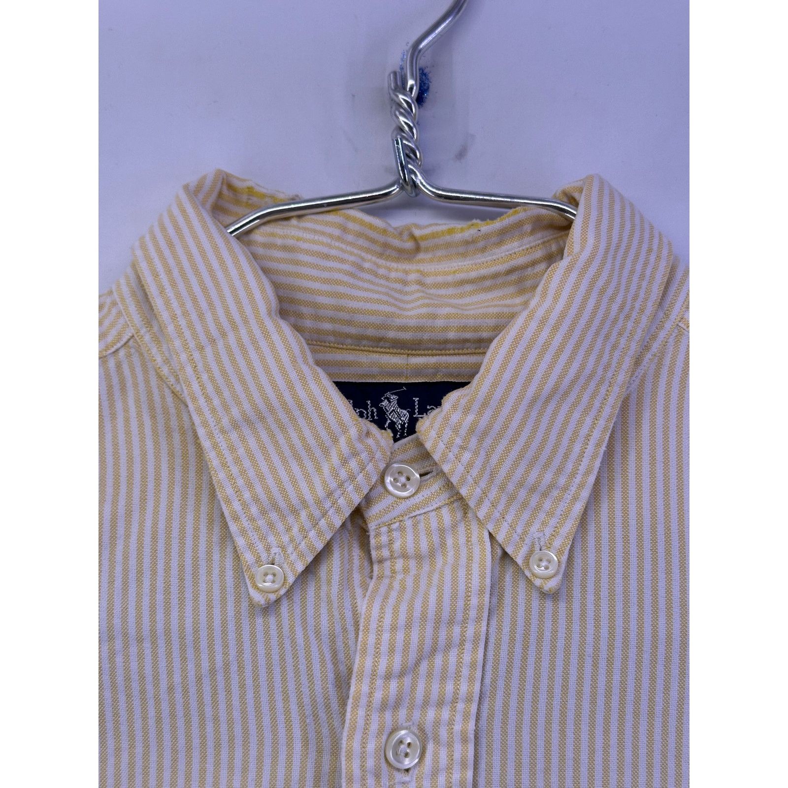Ralph Lauren Vintage Ralph Lauren Pony Embroidered Striped LS Size 36/17 Size US XL / EU 56 / 4 - 6 Thumbnail