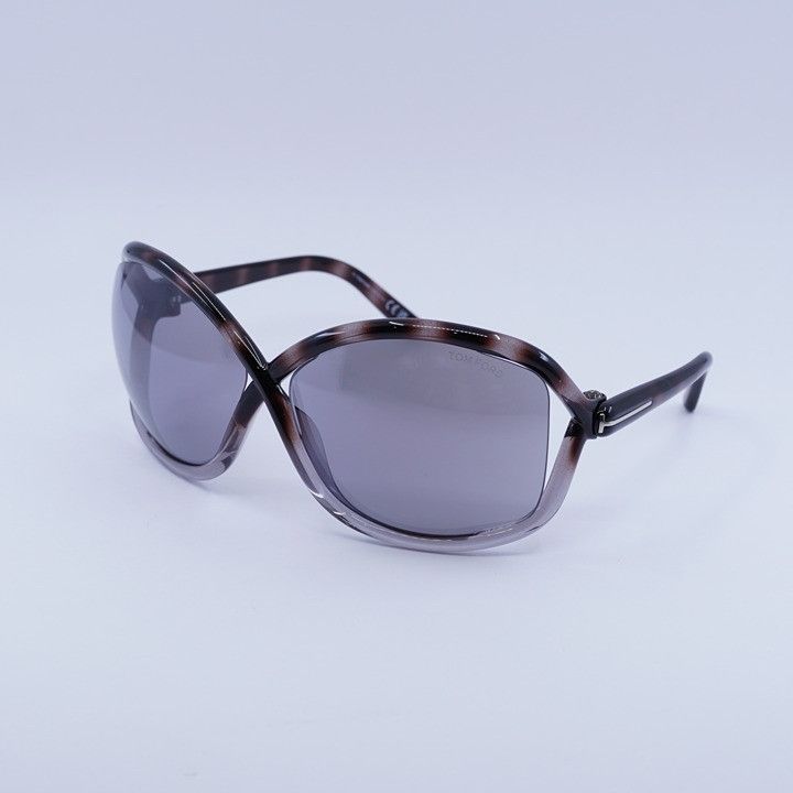 Tom Ford Tom Ford Bettina FT1068 55C Sunglasses Gradient Grey Havana Size ONE SIZE - 1 Thumbnail