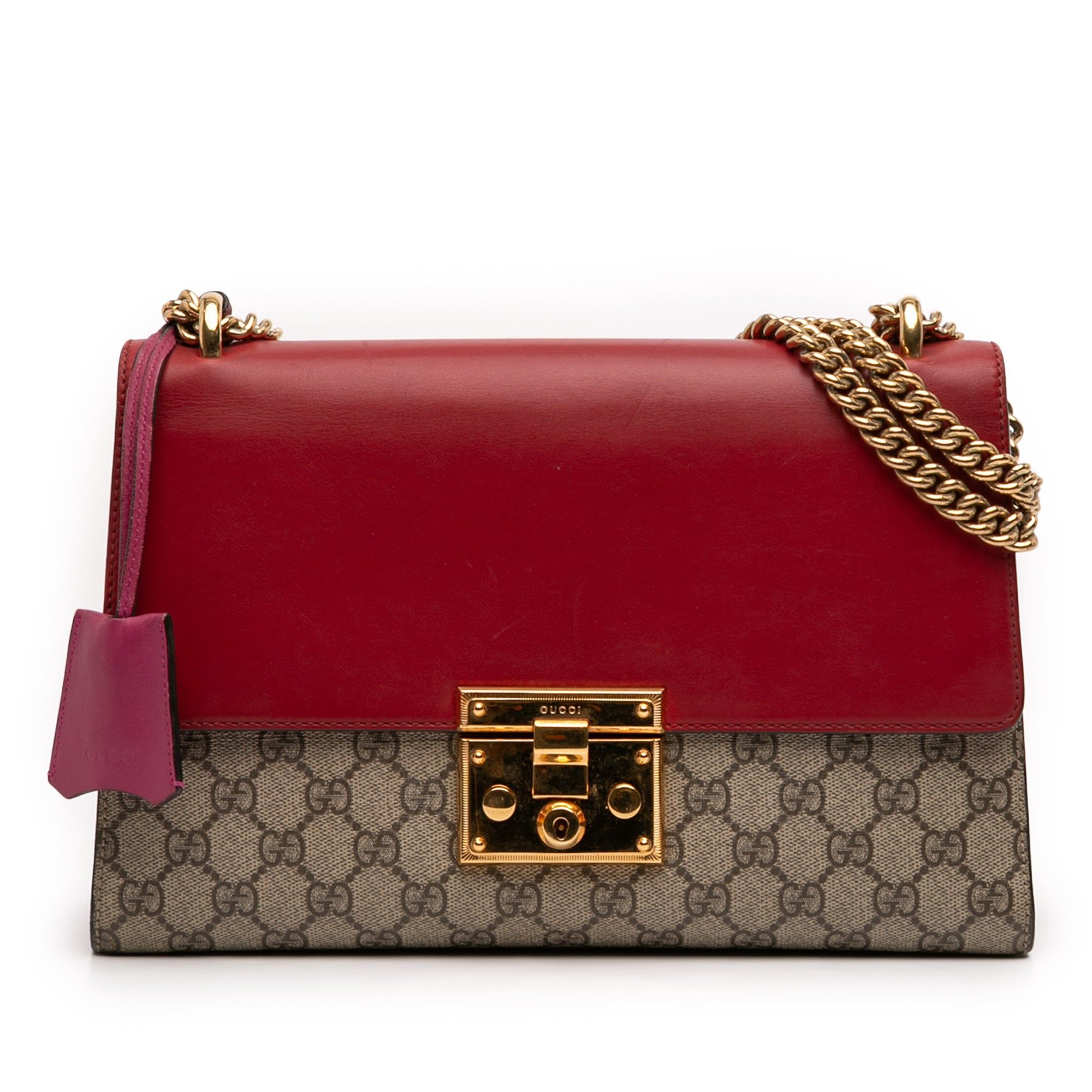 Gucci Medium GG Supreme Padlock Shoulder Bag Size ONE SIZE - 1 Thumbnail