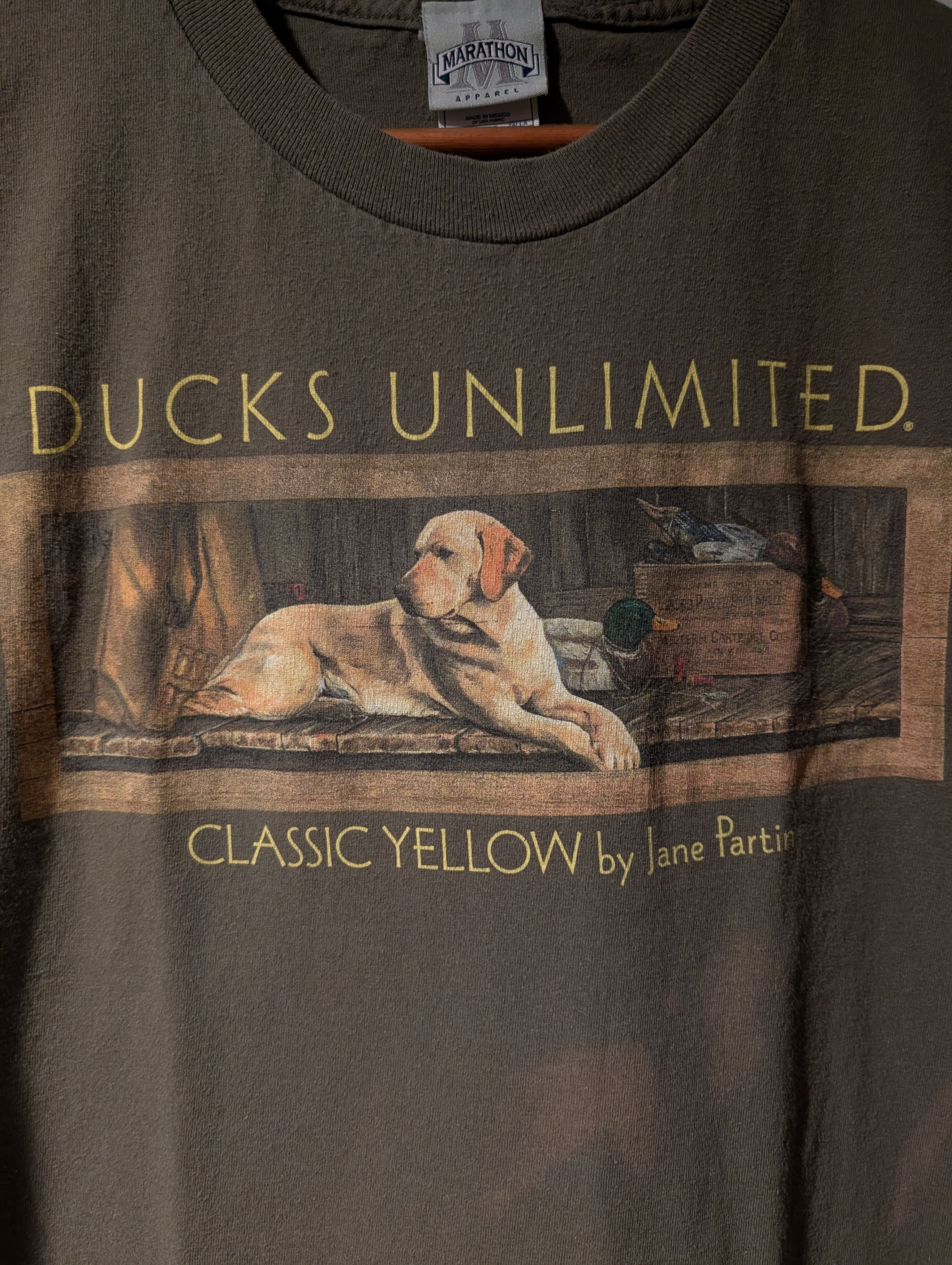 Arts & Science Vintage Ducks Unlimited T Shirt Men's 2XL Green Labrador Pup Size US XXL / EU 58 / 5 - 2 Thumbnail