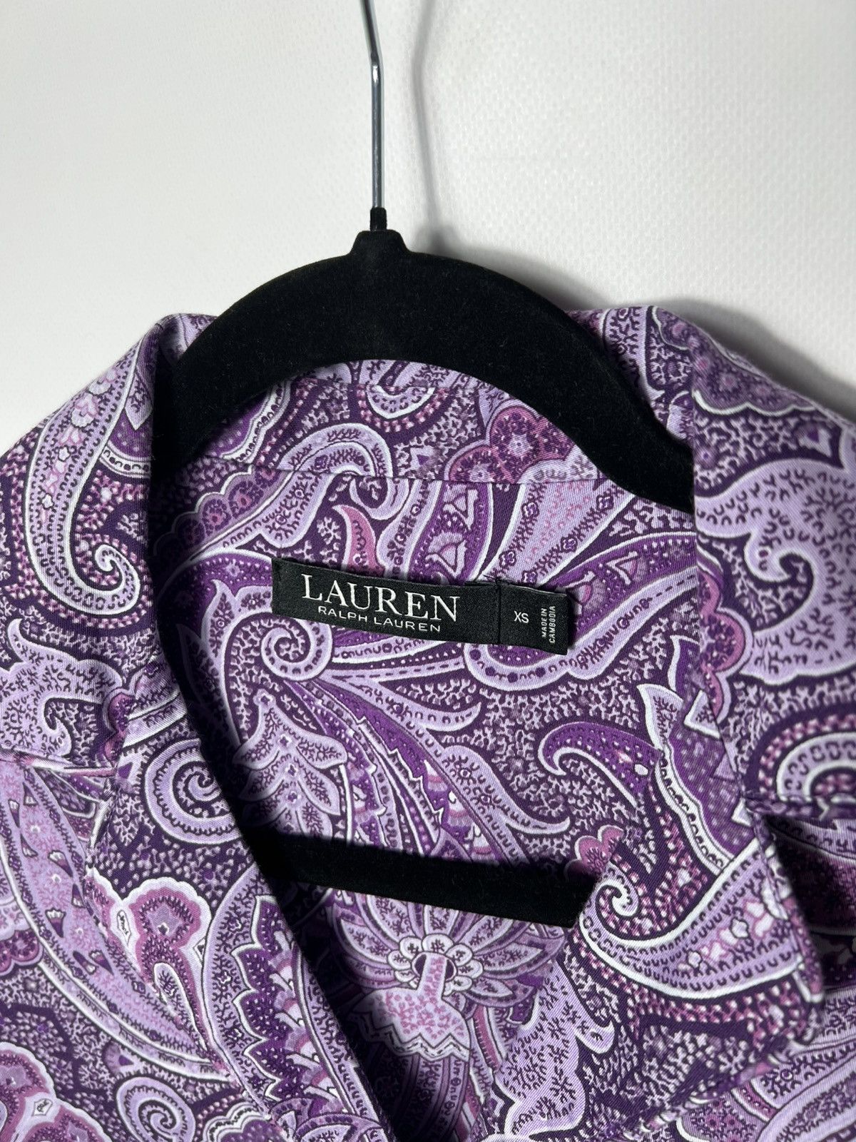 Polo Ralph Lauren Lauren Ralph Lauren Pajama Sleep Shirt Womens Paisley Purple Size XS / US 0-2 / IT 36-38 - 5 Thumbnail
