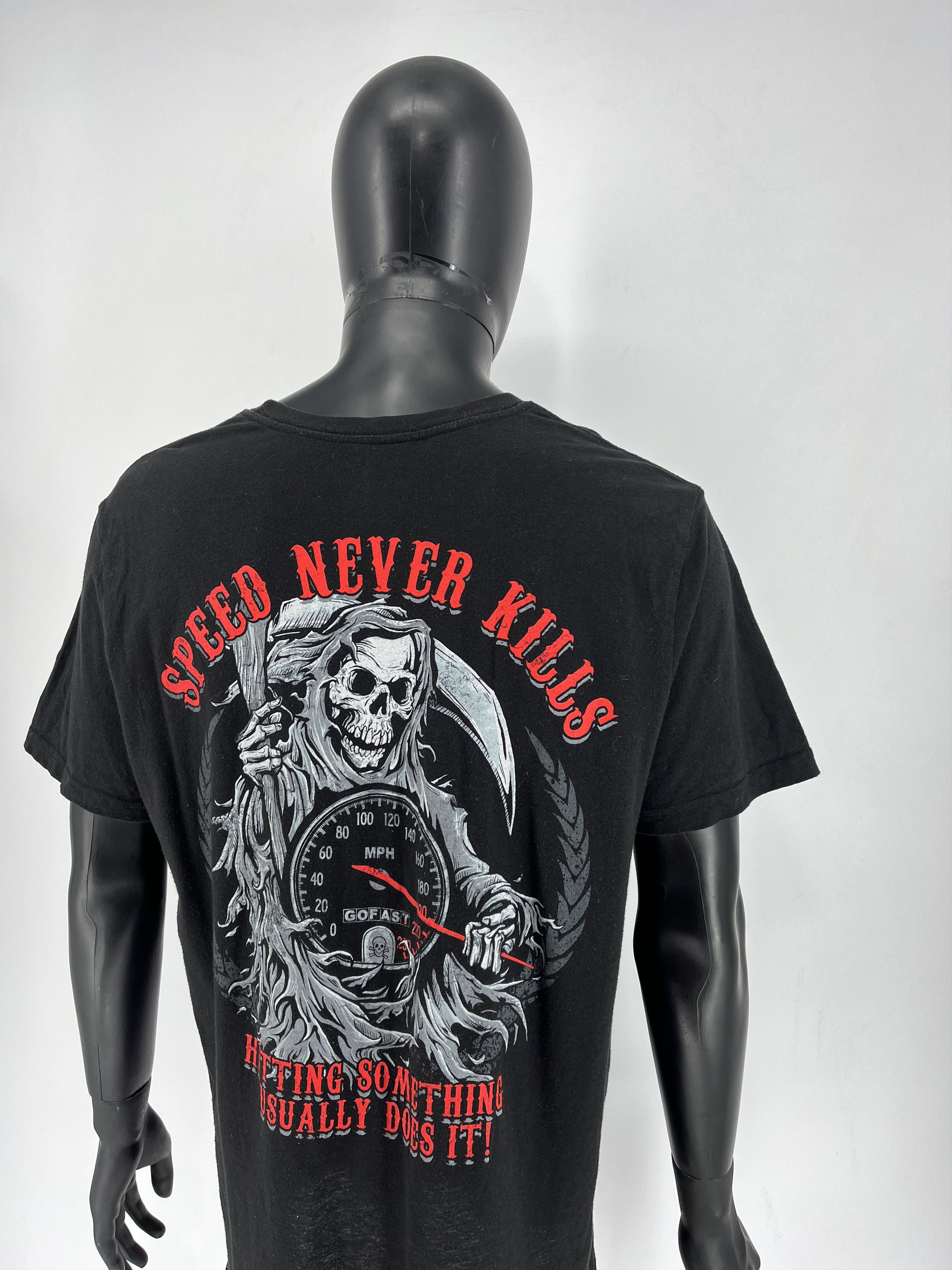 Harley Davidson Lethal Threat MOTORGEAR Skull Motorcycle Biker Speed Doesn’t Size US XL / EU 56 / 4 - 10 Thumbnail