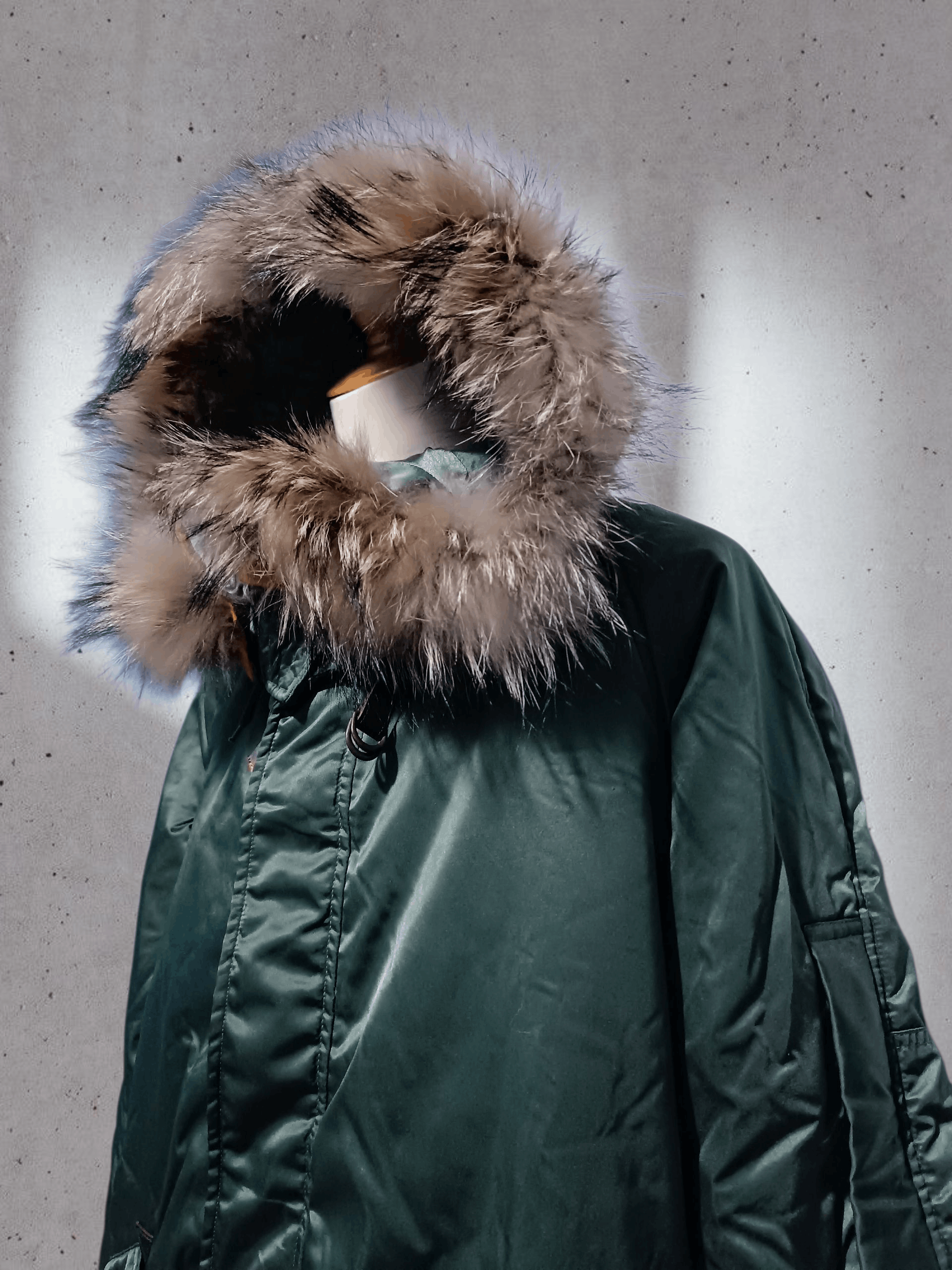 Japanese Brand Fur Hooded Parka Jacket Fakemink Style Size US L / EU 52-54 / 3 - 2 Thumbnail