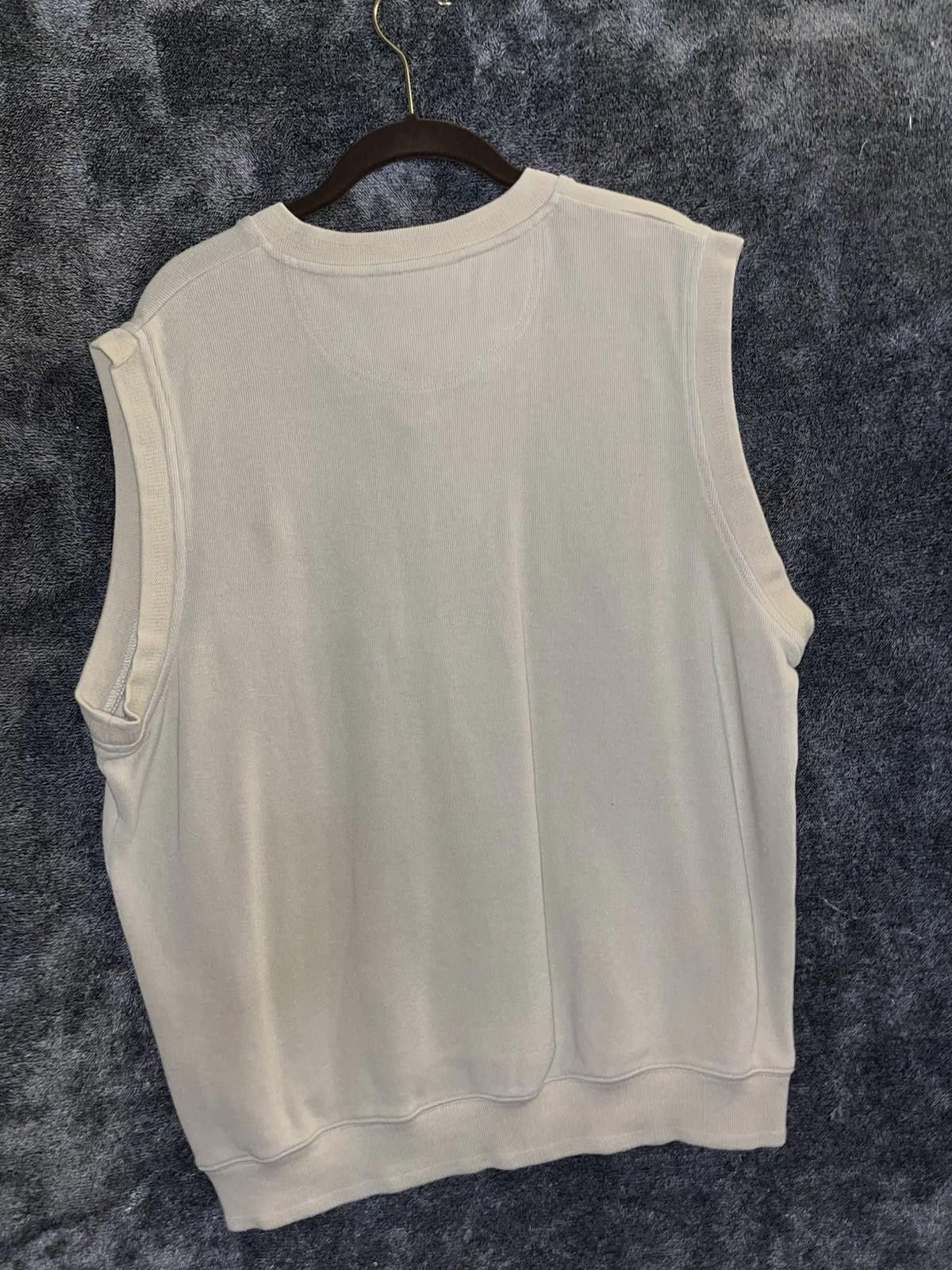 Ashworth Vtg Ashworth Cream Fleece Vest Golf Sweater V Neck Men L 90s Size US L / EU 52-54 / 3 - 4 Thumbnail