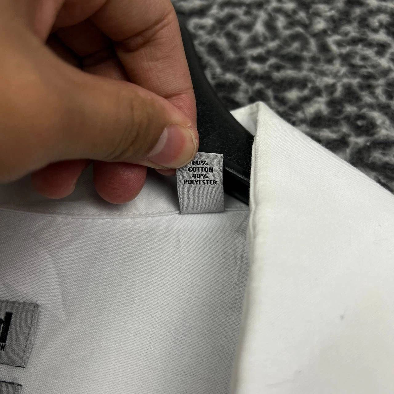 Kenneth Cole Unlisted Button Up Shirt Men 18 34/35 White Big Fit Collared Size US XXL / EU 58 / 5 - 9 Thumbnail