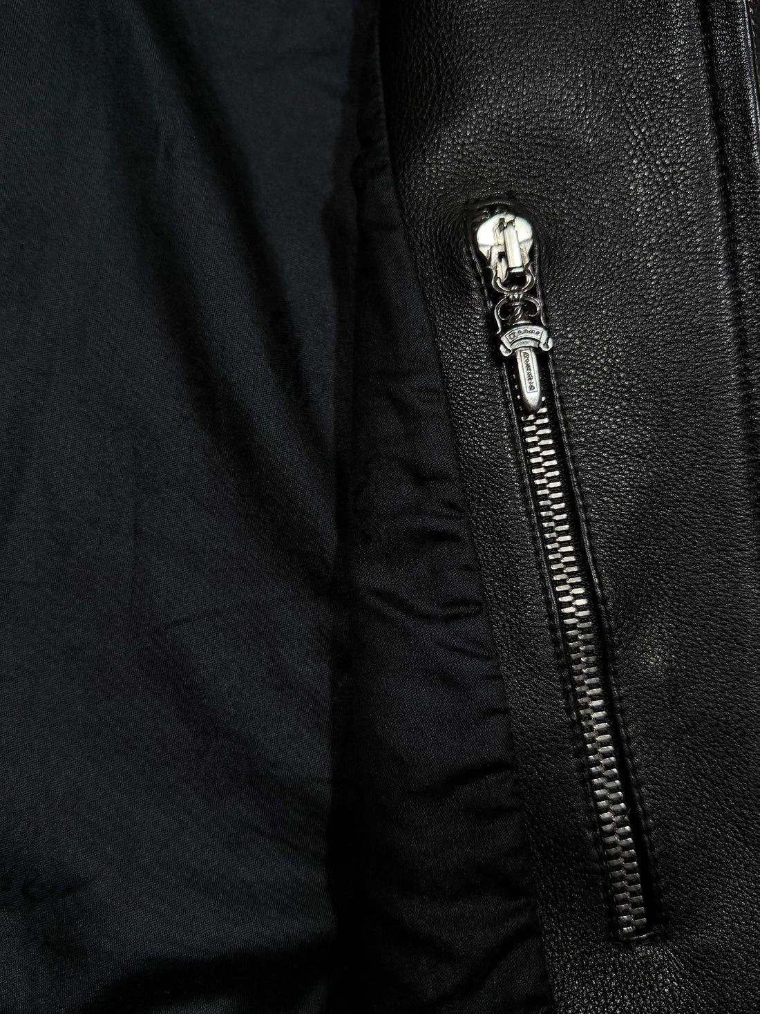 Chrome Hearts Chrome Hearts Cross Patch Leather Jacket Red Racing Stripe Size US S / EU 44-46 / 1 - 11 Thumbnail