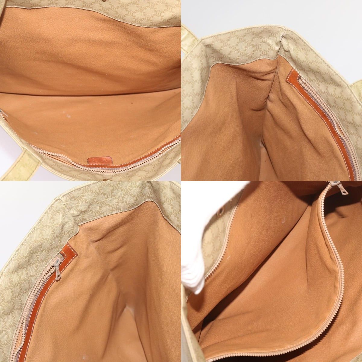 Celine CELINE Macadam Canvas Tote Bag Beige Size ONE SIZE - 12 Thumbnail