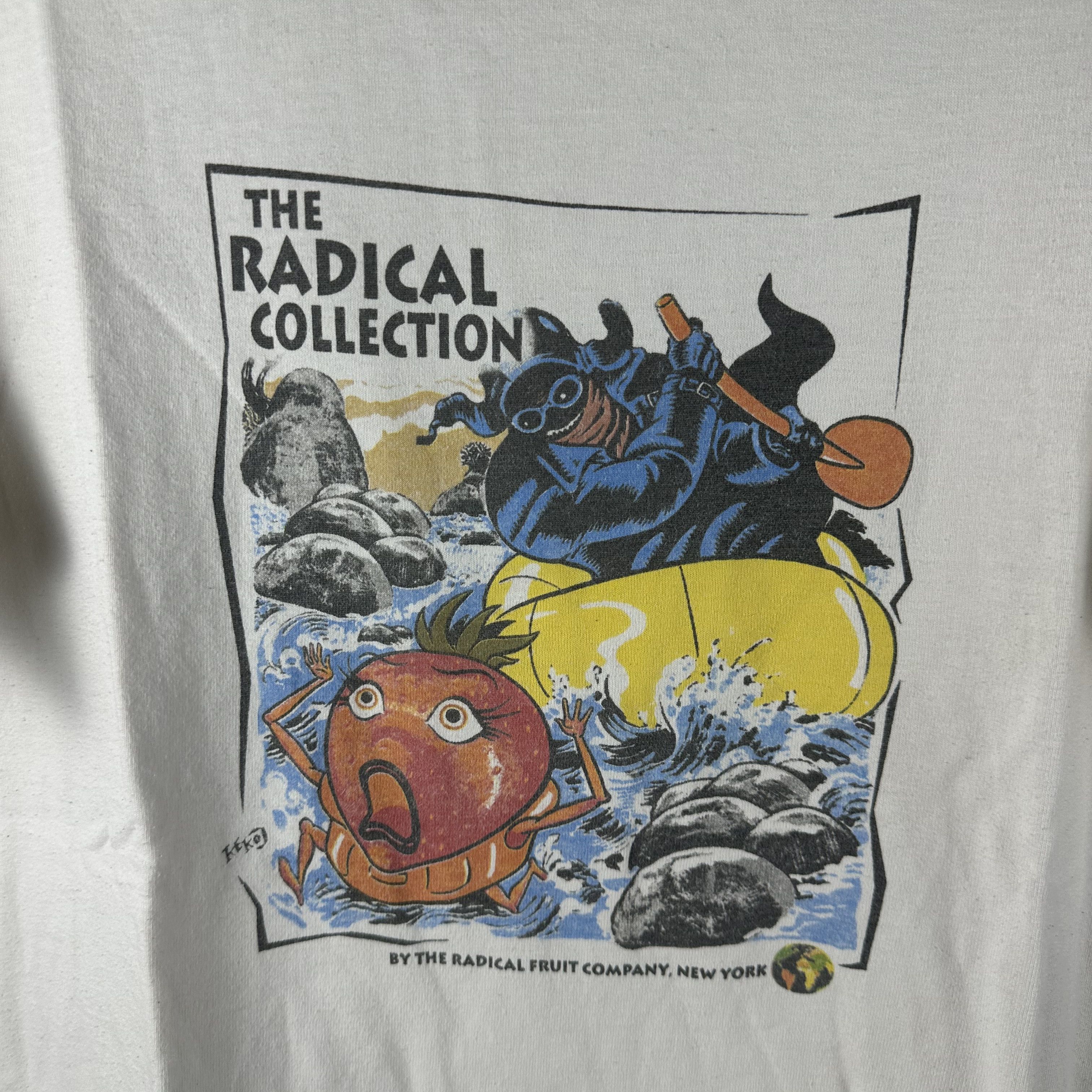 Vintage ​​​​The Radical Collection Fruit Company New York Tee Size US XL / EU 56 / 4 - 2 Thumbnail