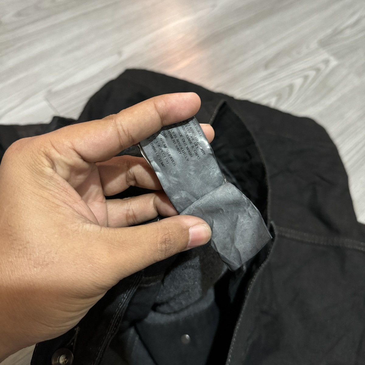 Rick Owens Rick Owens Black Hybrid Leather Slave jacket Size XS / US 0-2 / IT 36-38 - 7 Thumbnail