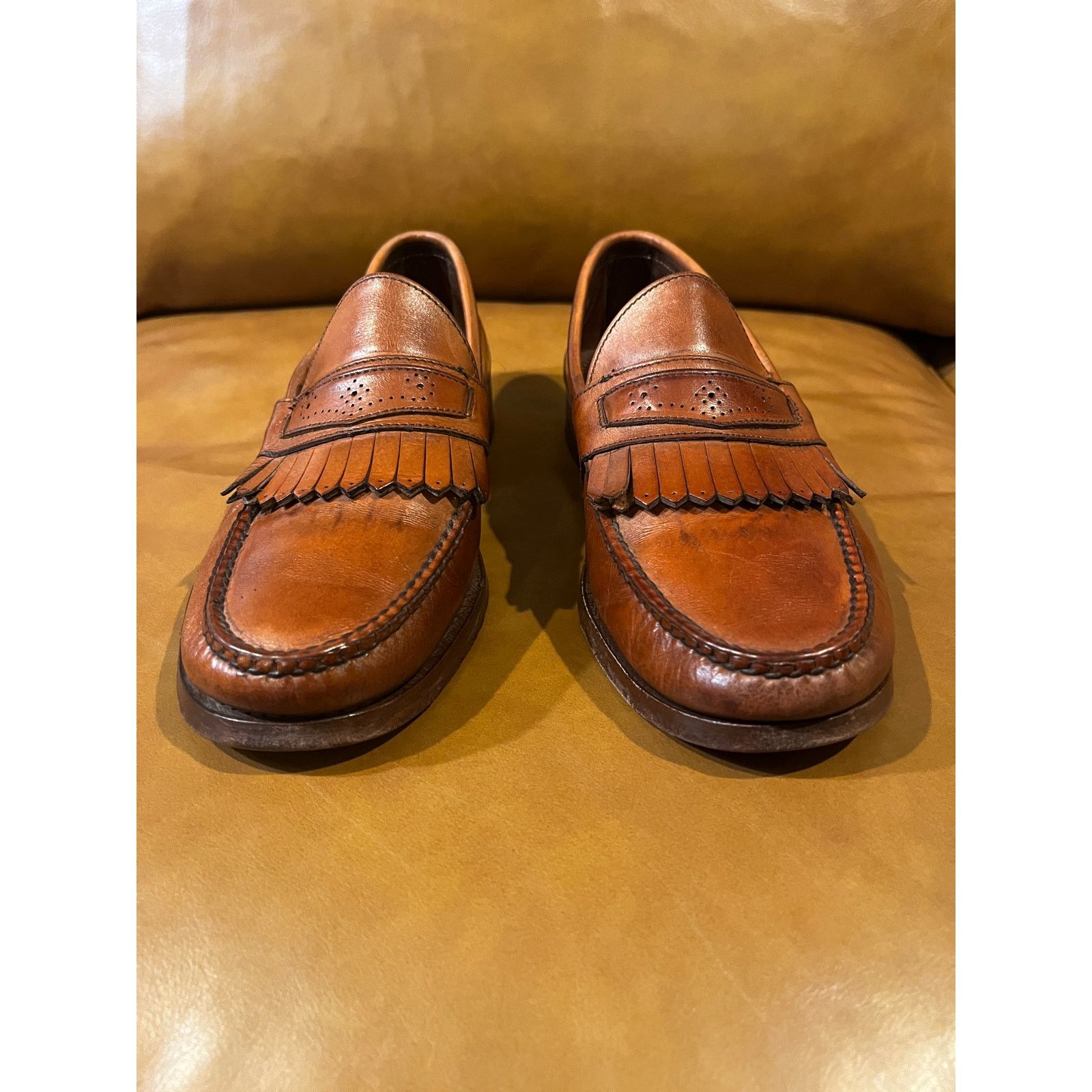 Allen Edmonds Allen Edmonds Huntington Brown Leather Kiltie Loafers 9.5 Size US 9.5 / EU 42-43 - 5 Thumbnail