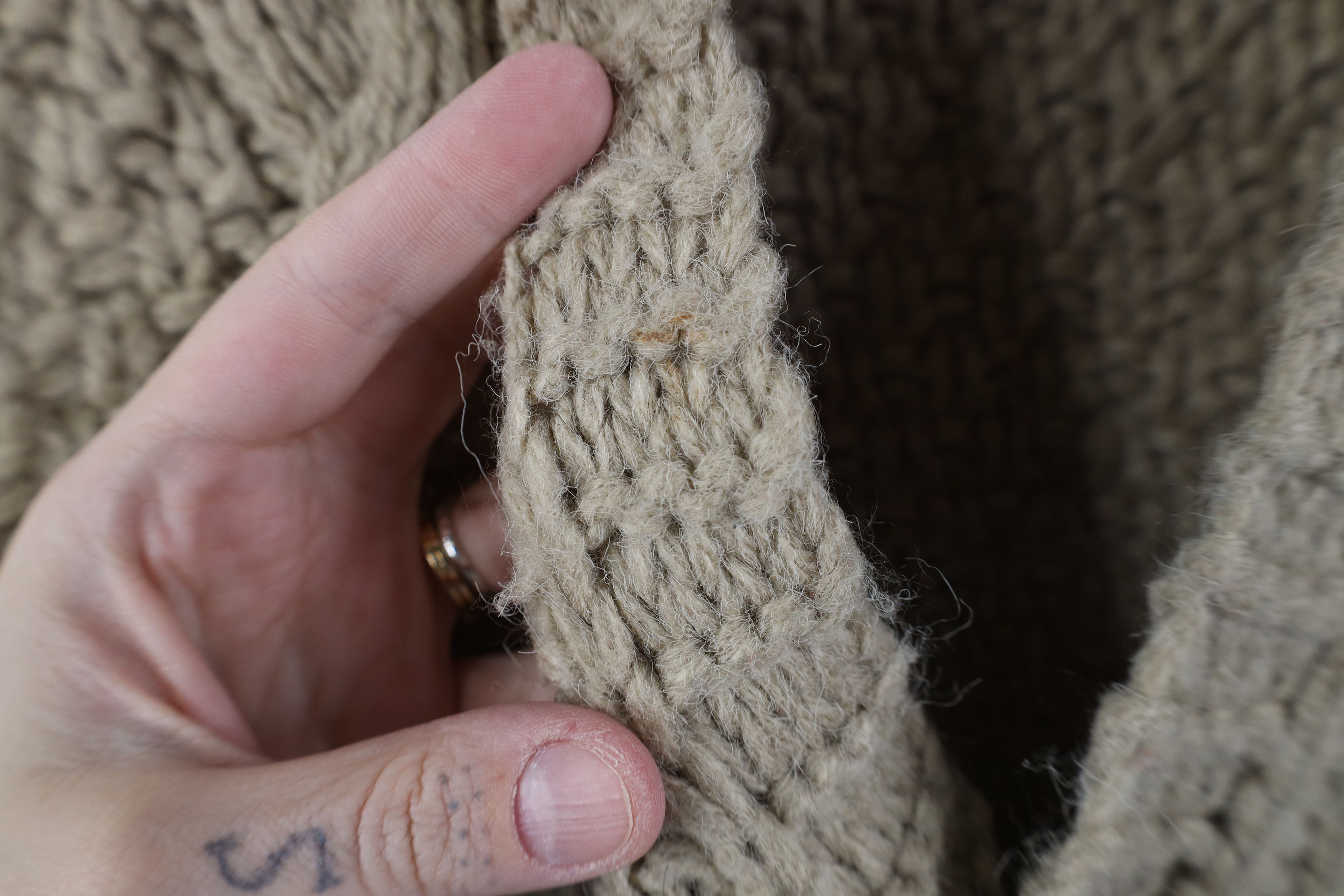 Vintage Vintage 70s Streetwear Crochet Fisherman Sweater Vest USA Size US XL / EU 56 / 4 - 5 Thumbnail