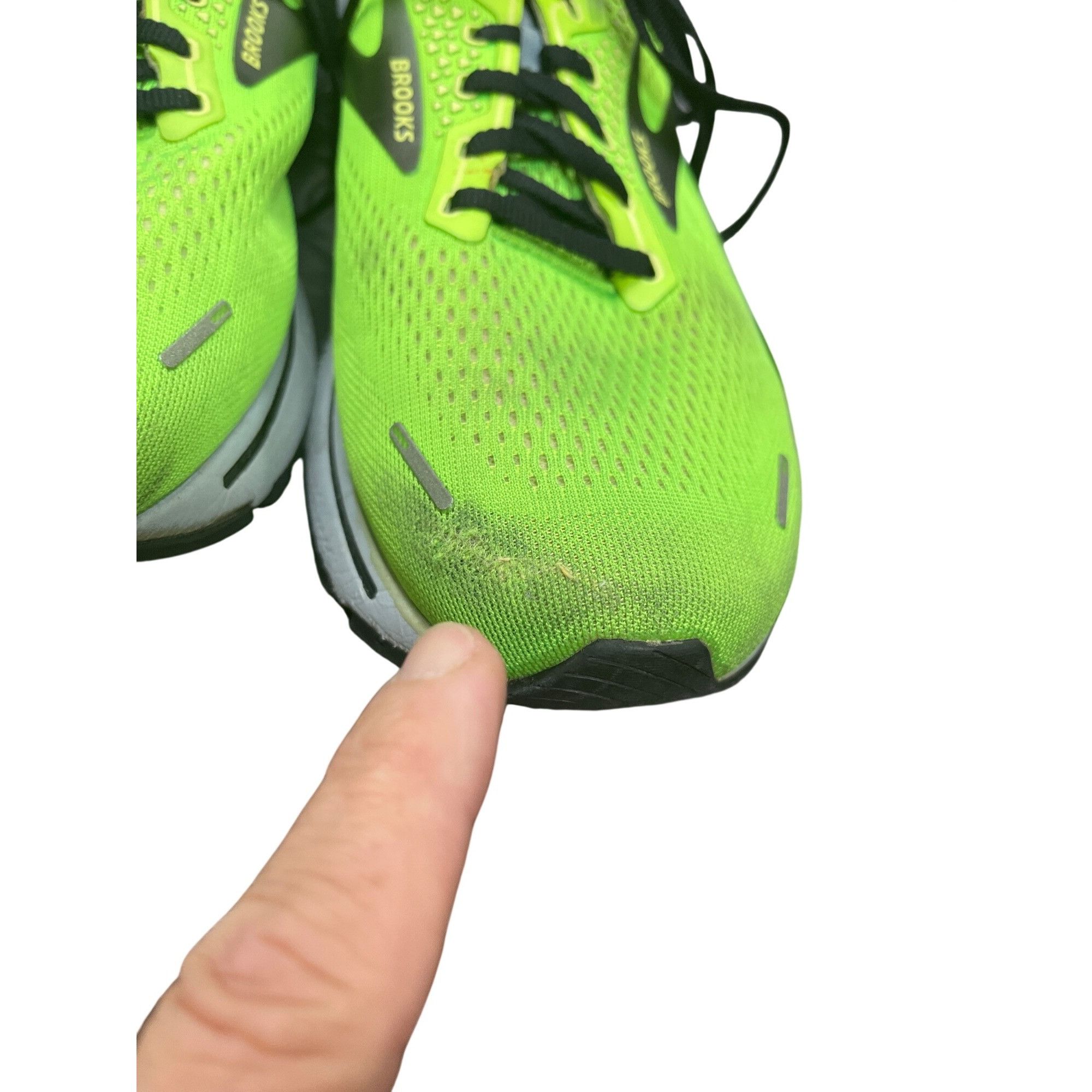 Brooks Brooks Ghost 14 mens green gray walking running LT sneakers Size US 13 / EU 46 - 14 Thumbnail