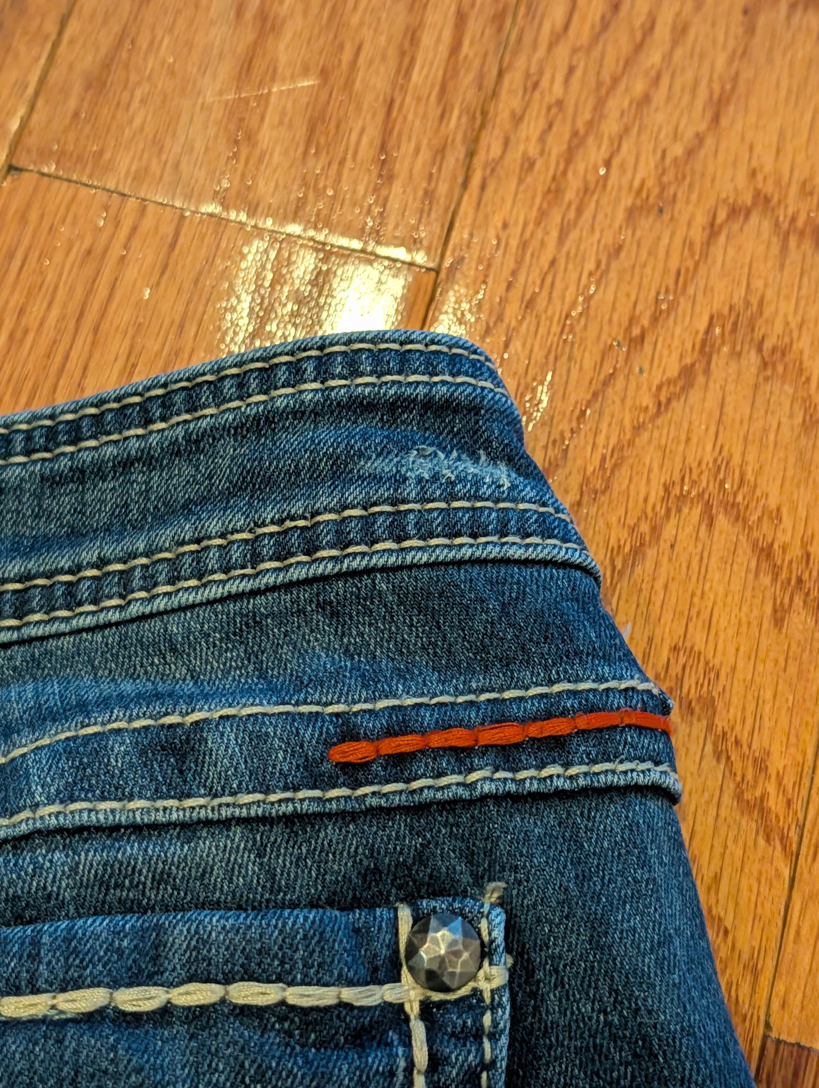 Ariat Vintage Y2K Ariat Blue 31x30 Ruby Denim Jeans Size 31" - 6 Thumbnail