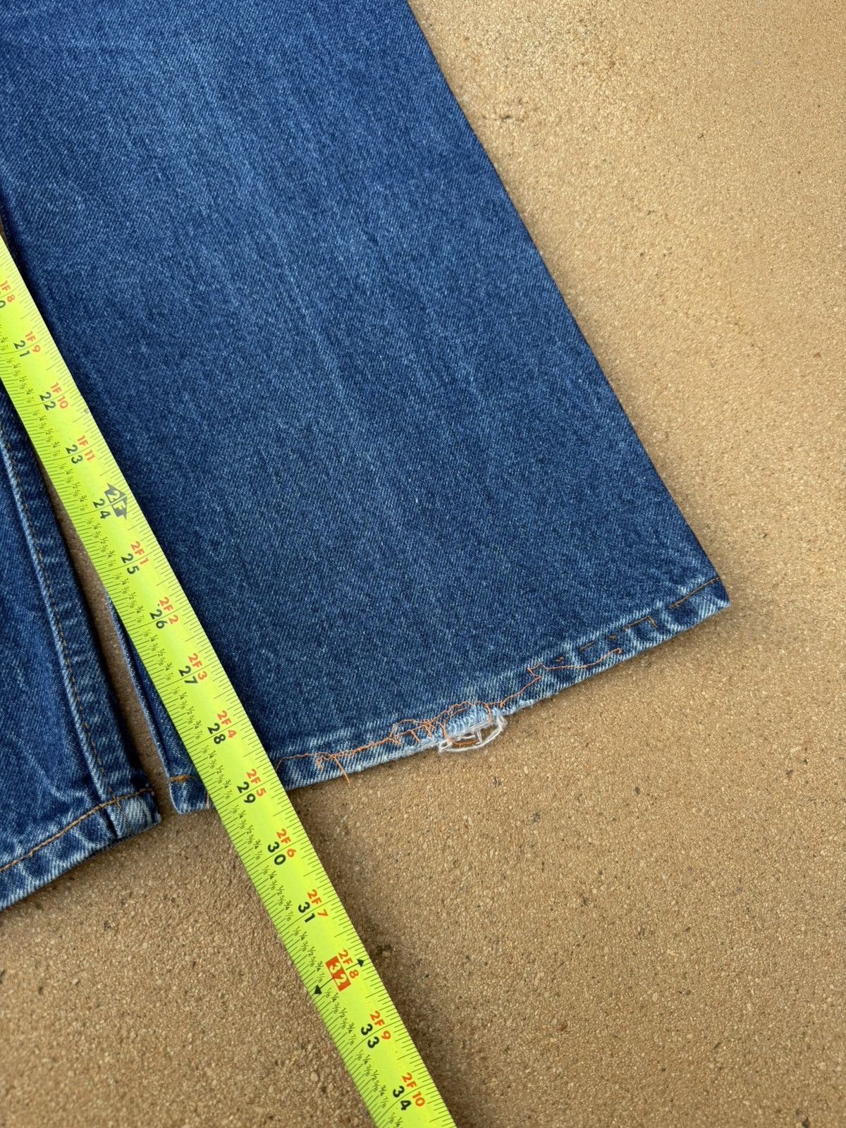 Vtg 80’s Levi’s 646 Orange Tab Bellbottom Flare Jeans 37x29