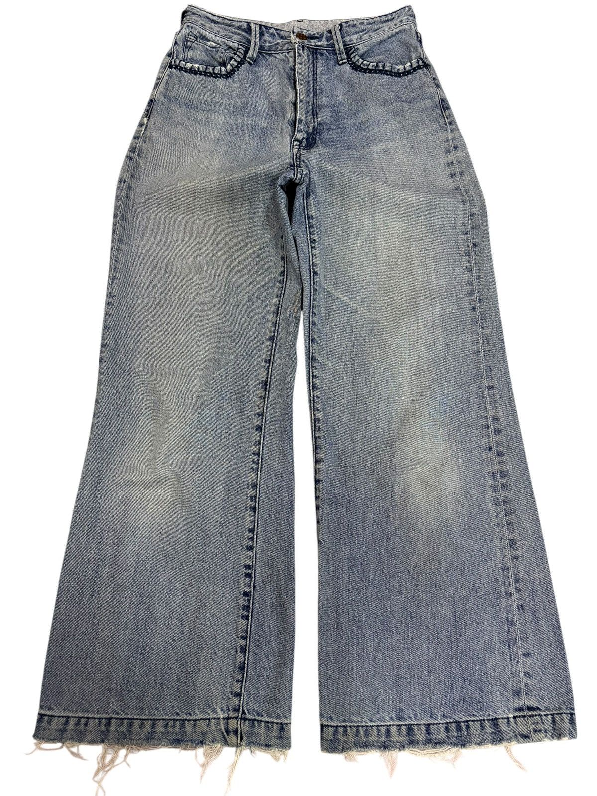 Japanese Brand × Vintage Vintage MATE Union Baggy Blue Washed Jeans Size 26" / US 2 / IT 38 - 1 Thumbnail