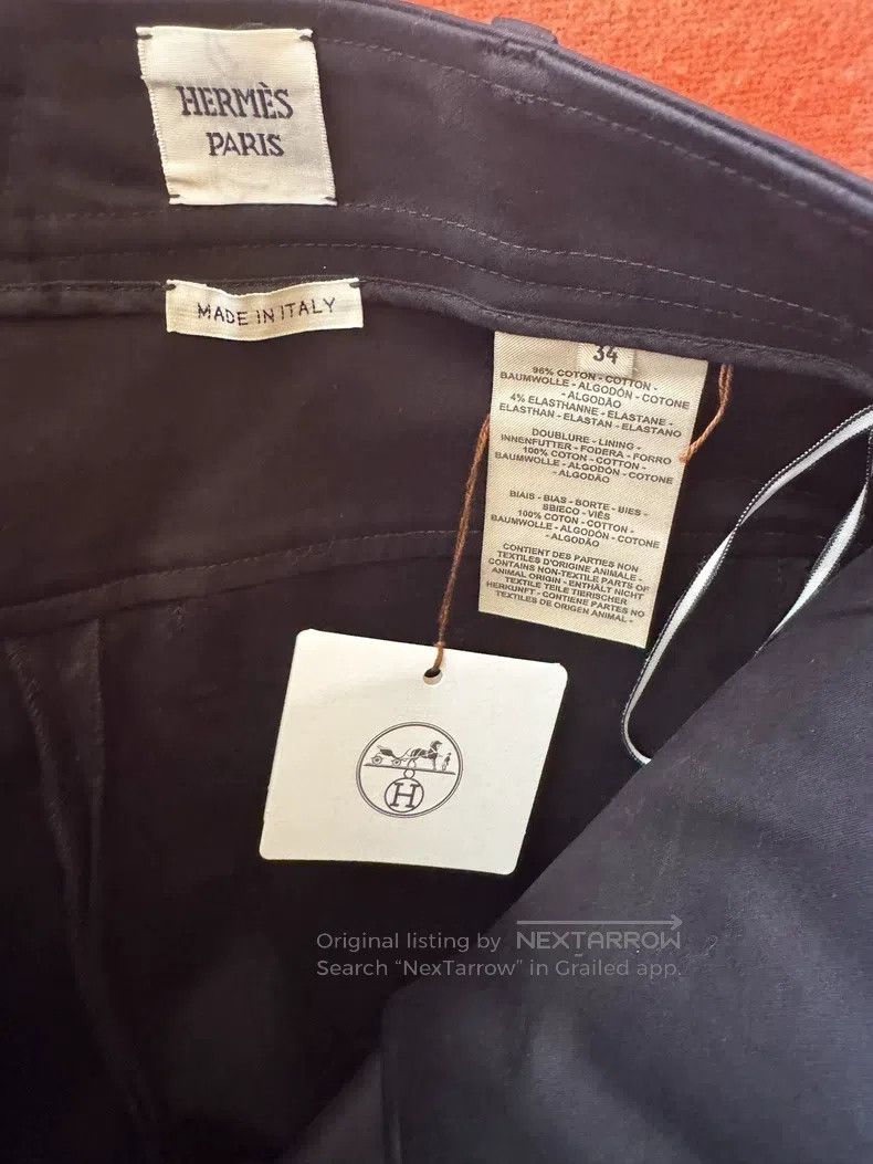 Hermes Hermes Black Straight Pants, Suit or Casual Pants, Versati Size 42" / US 20 - 2 Thumbnail