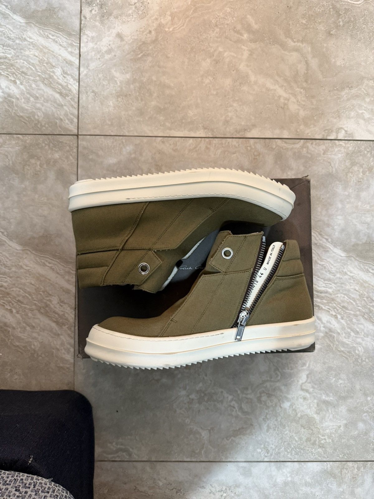 Rick Owens Island Dunk Rick Owen’s Mid Top Size US 11 / EU 44 - 2 Thumbnail
