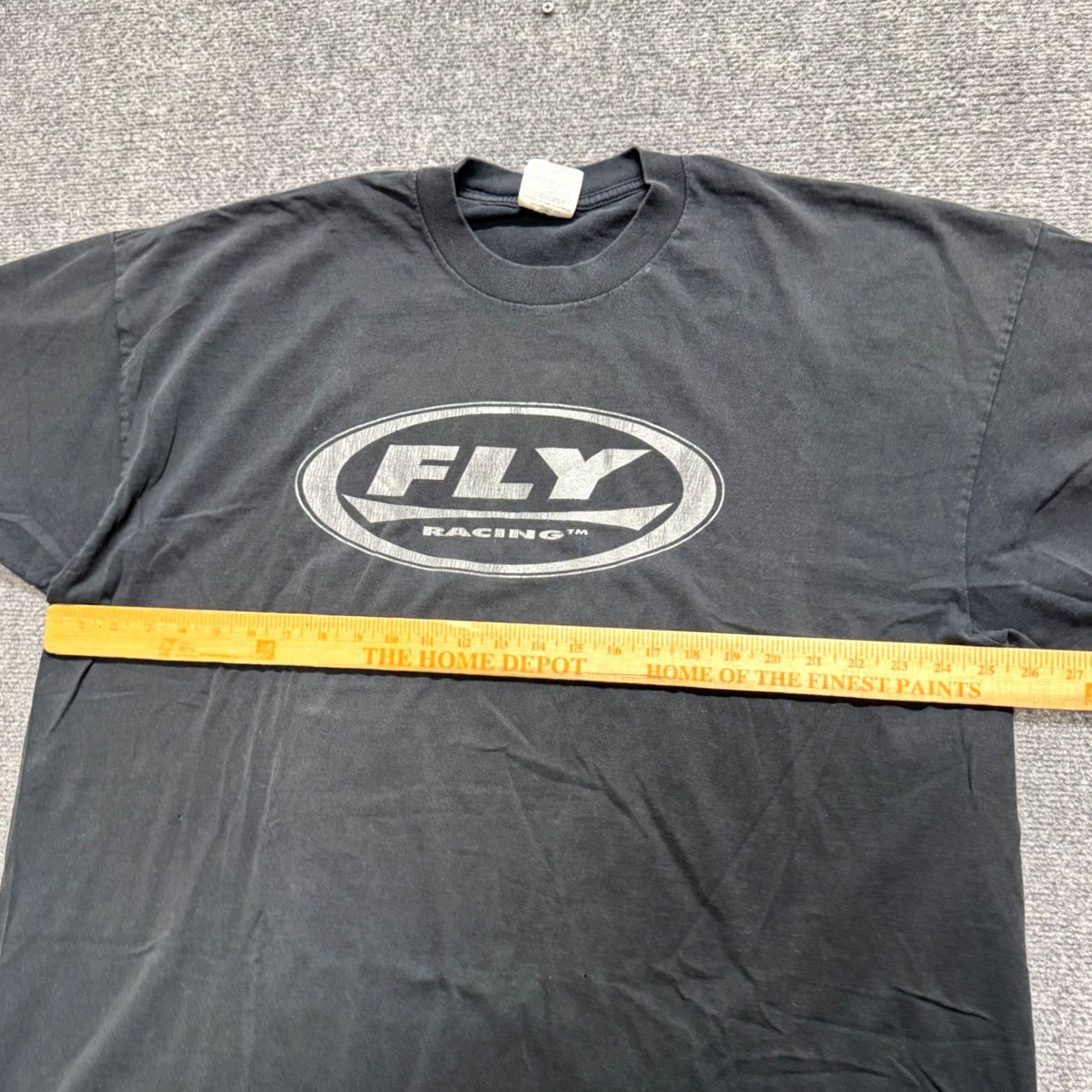 Vintage VTG Fly Racing T-shirt Men XXl Black Y2K Faded 90s Spellout Shirt Mens Size US XXL / EU 58 / 5 - 4 Thumbnail