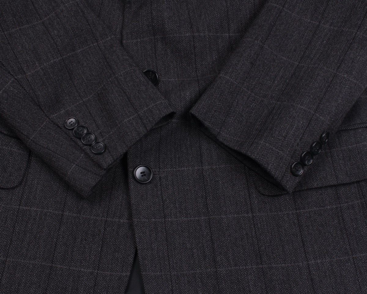 Burberry × Designer × Vintage BURBERRY Vintage Barrie-S Wool Cashmere Blend Plaid Blazer Size 50R - 17 Thumbnail