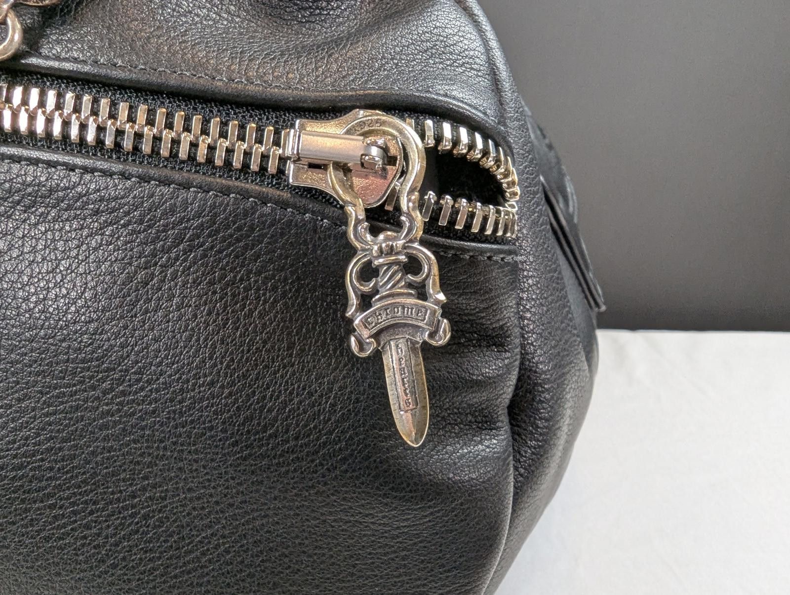 Chrome Hearts Chrome Hearts Fleur Patch Leather Duffle in Black Size ONE SIZE - 9 Thumbnail
