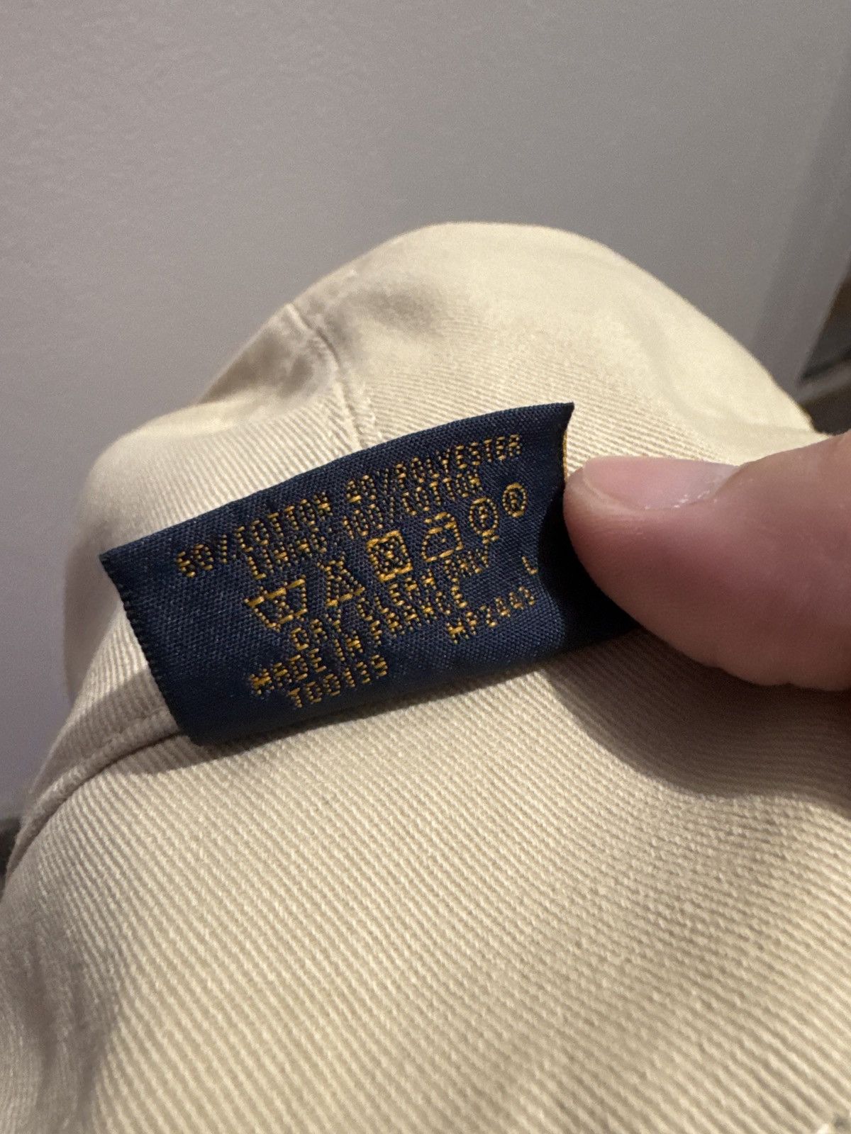 Louis Vuitton Louis Vuitton Virgil Denim/Beige Reversible Bucket Hat Size ONE SIZE - 7 Thumbnail