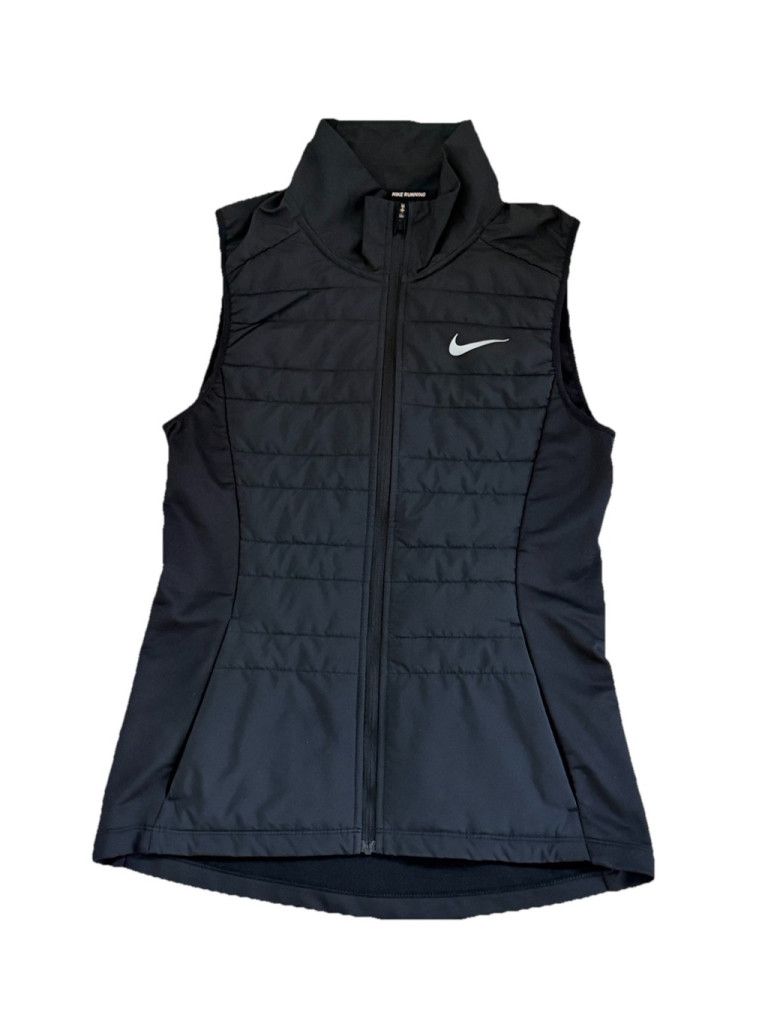 Nike NIKE ESSENTIAL BLACK LIGHTWEIGHT PUFFER RUNNING VEST SIZE XS Size XS / US 0-2 / IT 36-38 - 1 Thumbnail