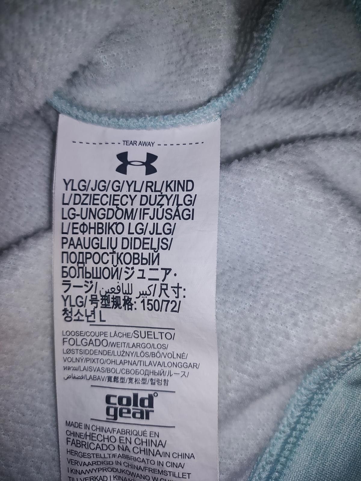 Under Armour Under Armour Girls Light Blue Storm1 Hoodie Size L / US 10 / IT 46 - 4 Thumbnail