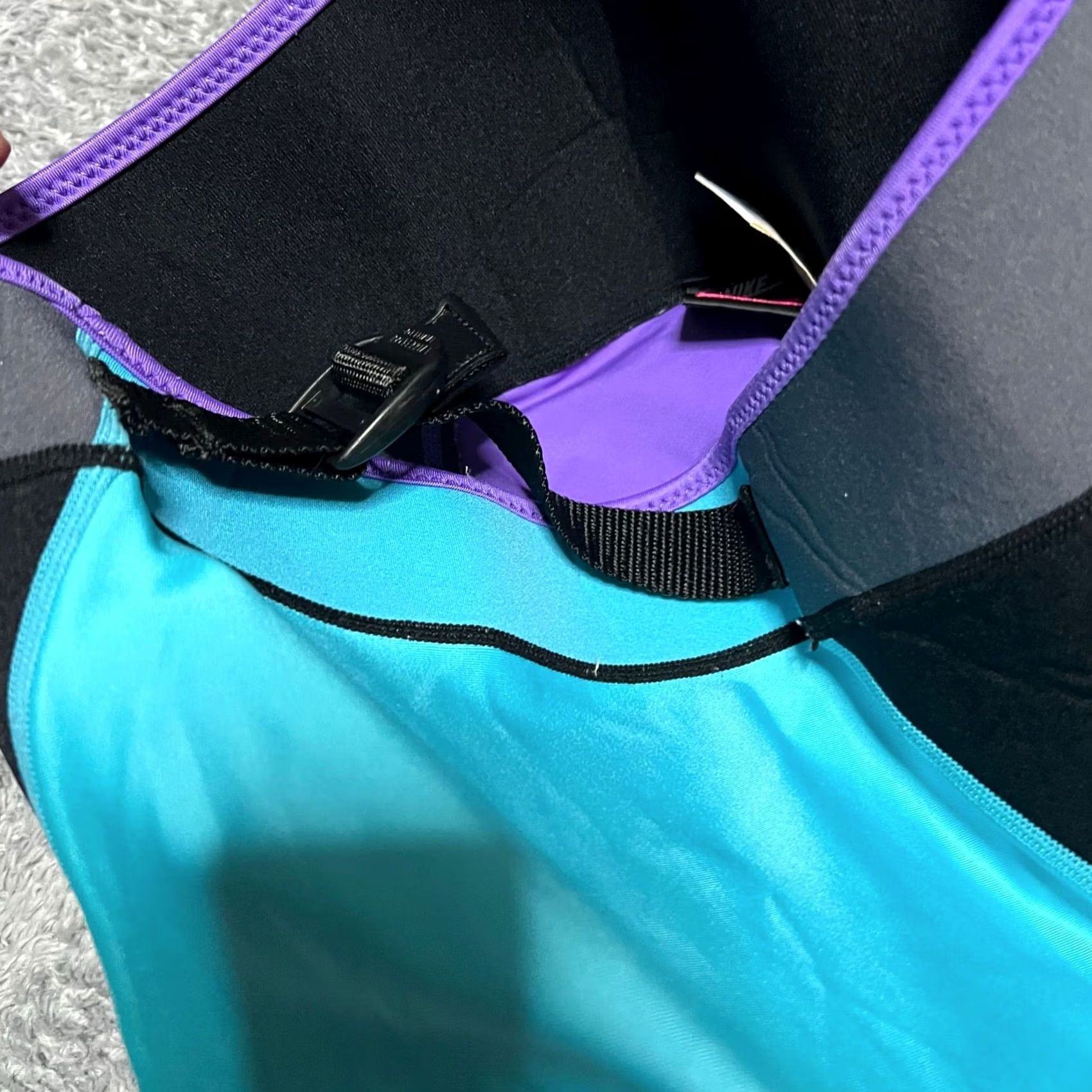 Nike VINTAGE 80’s Nike Aqua Gear Scuba Shorts Wet Suit Surfing Water Sports Women S Purple Athletic Regular Size 28" / US 6 / IT 42 - 4 Thumbnail