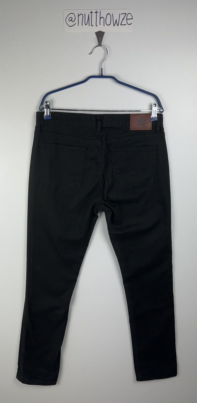 Element Element 33x32 Boom Black Slim Fit Denim Skate Pants Size US 33 - 2 Thumbnail