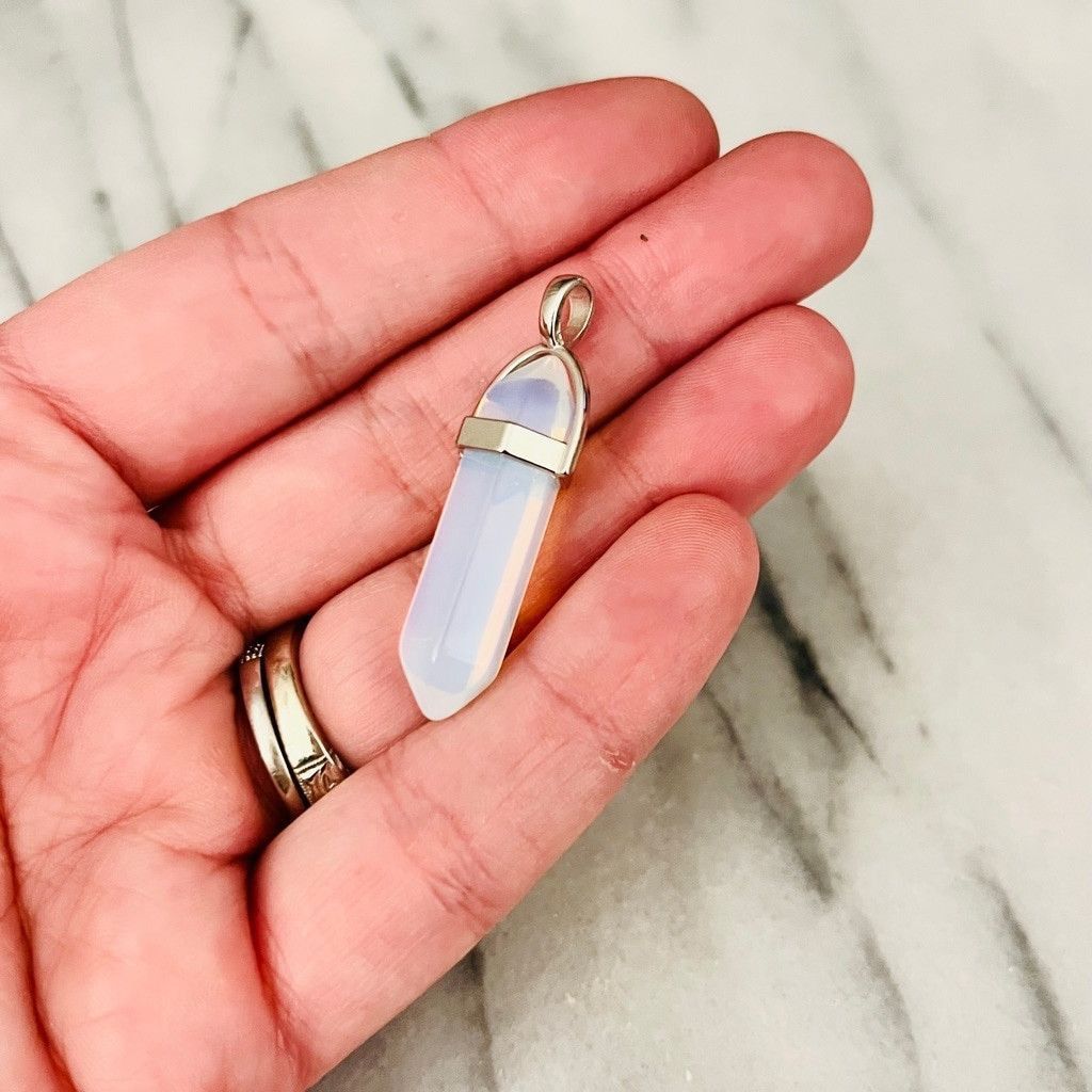Jewelry Moonstone Crystal Pendant Natural Healing Stone Size ONE SIZE - 2 Thumbnail