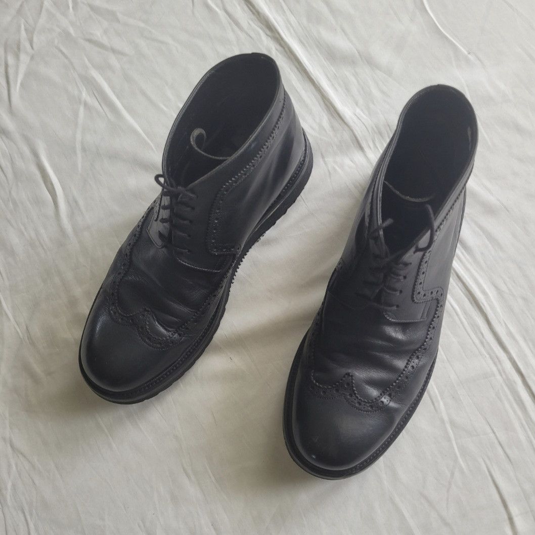 Dior Dior Homme 2000s/2010s leather combat boots Size US 11.5 / EU 44-45 - 6 Thumbnail
