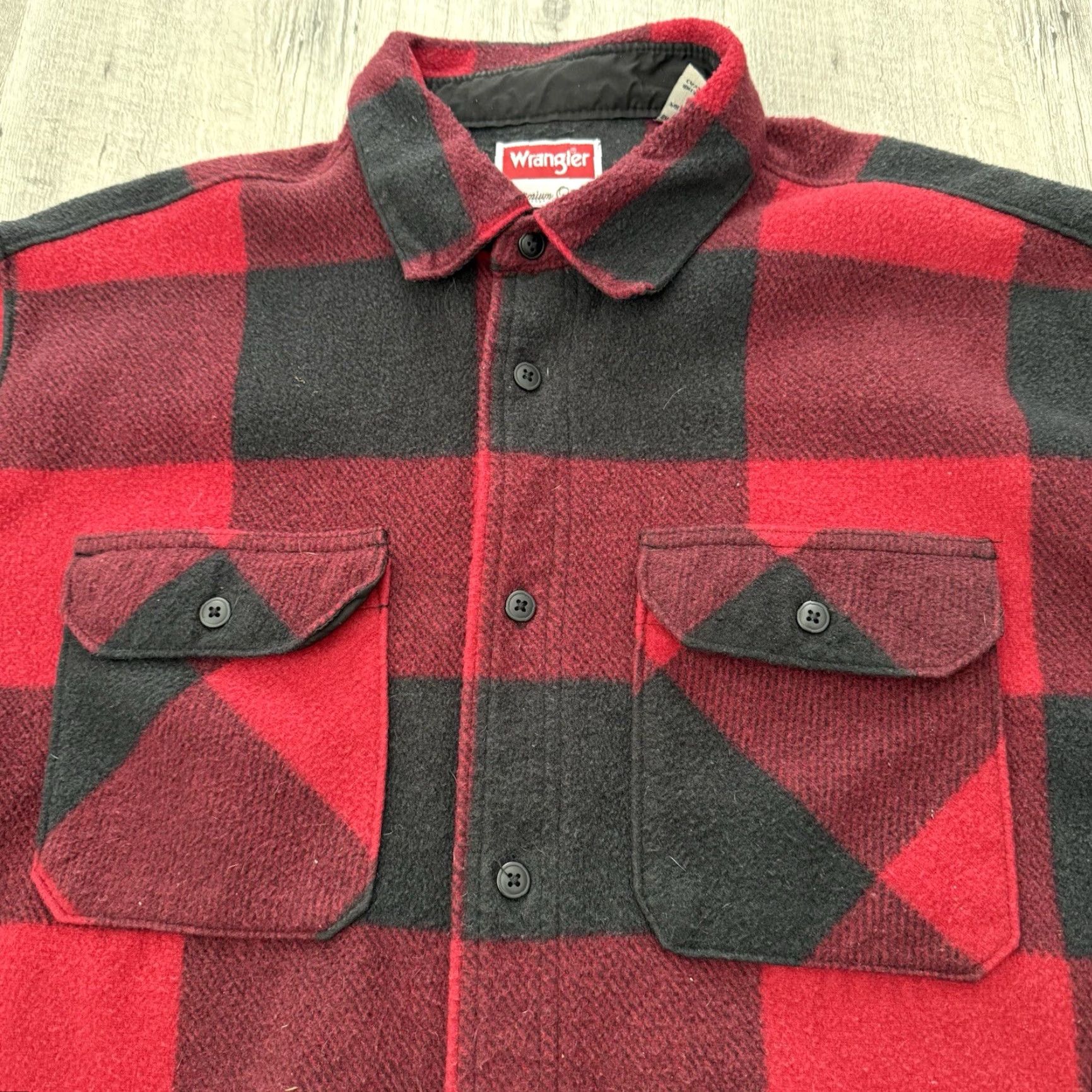 Wrangler Wrangler Fleece Shirt Mens L Red Buffalo Plaid Long Sleeve Button Up Everyday Casual Western Size US L / EU 52-54 / 3 - 3 Thumbnail