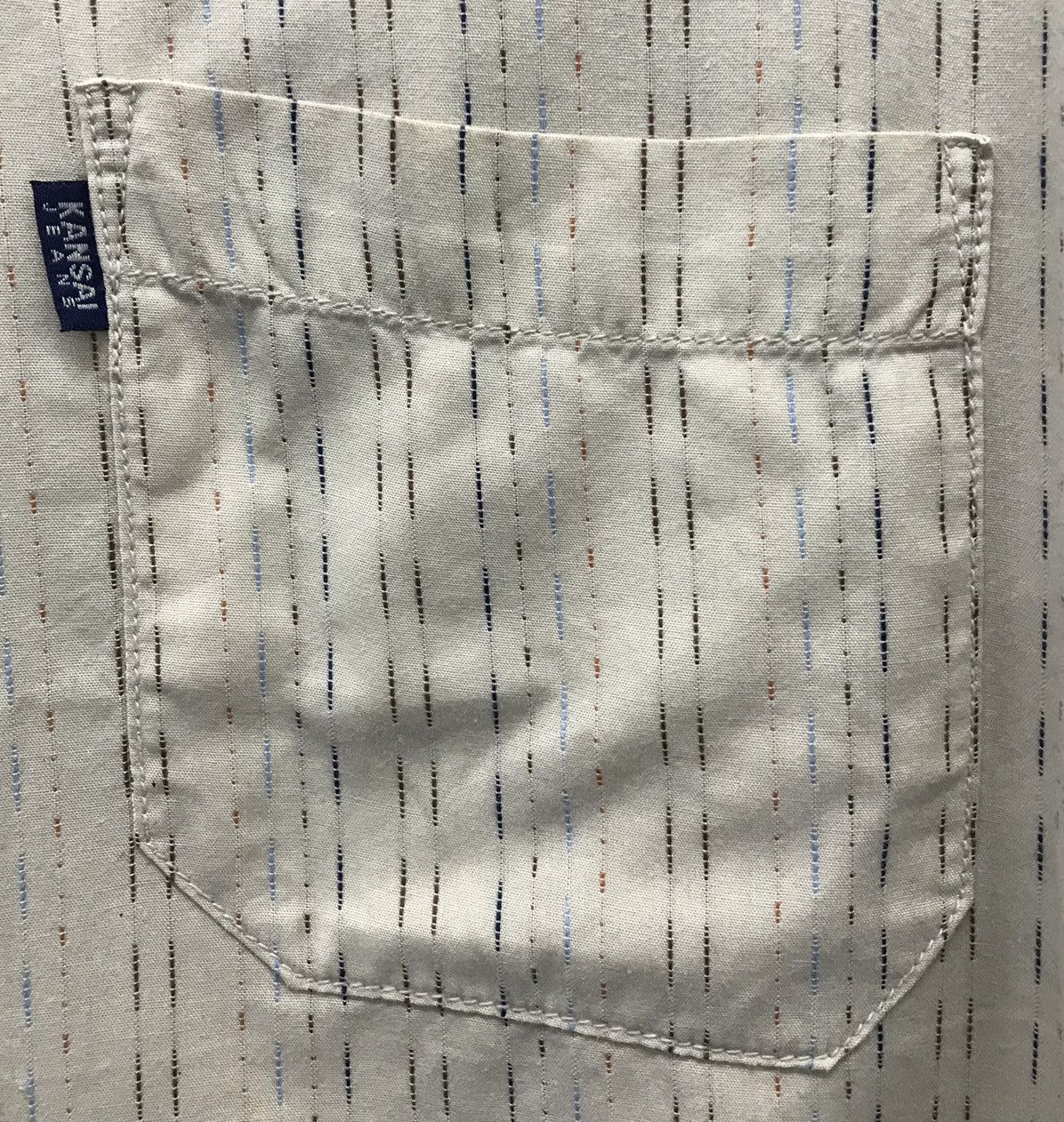 Kansai Yamamoto × Vintage Vintage Kansai Jeans Long Sleeve Shirt Button Up Size US L / EU 52-54 / 3 - 5 Thumbnail