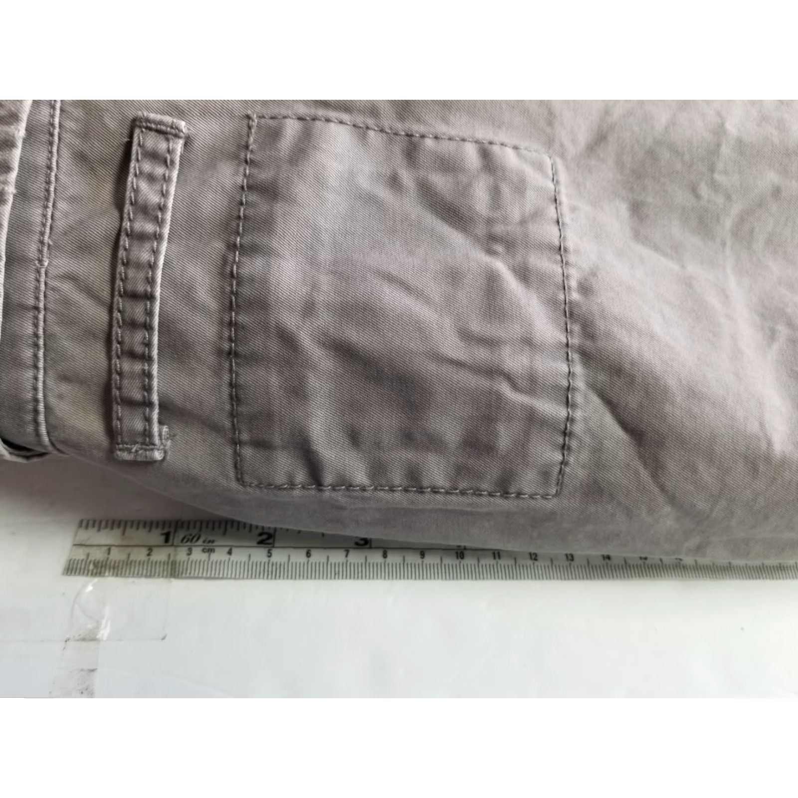 Banana Republic Banana Republic Jacket Womens Medium Denim Zip Casual Pockets Button Gray Size M / US 6-8 / IT 42-44 - 5 Thumbnail