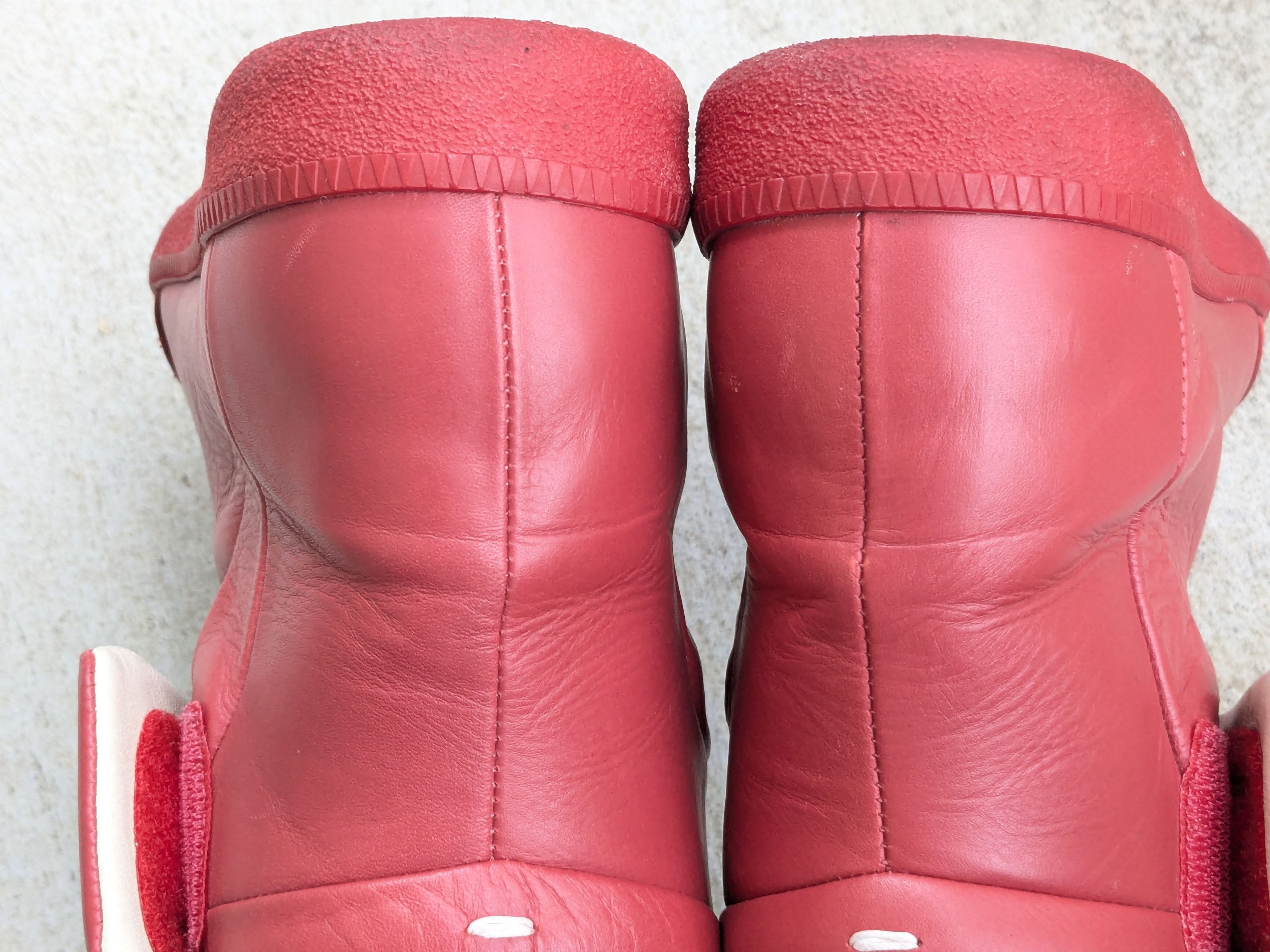 Maison Margiela Maison Margiela Future Red 8 41 Leather High Tops Size US 8 / EU 41 - 16 Thumbnail