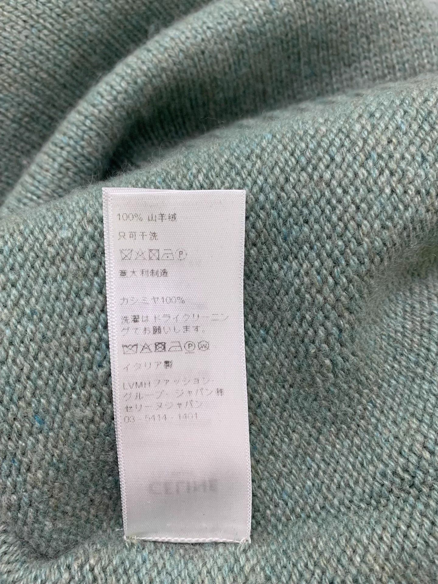 Celine Old Celine Green Cashmere Sweater Size S New Size S / US 4 / IT 40 - 7 Thumbnail