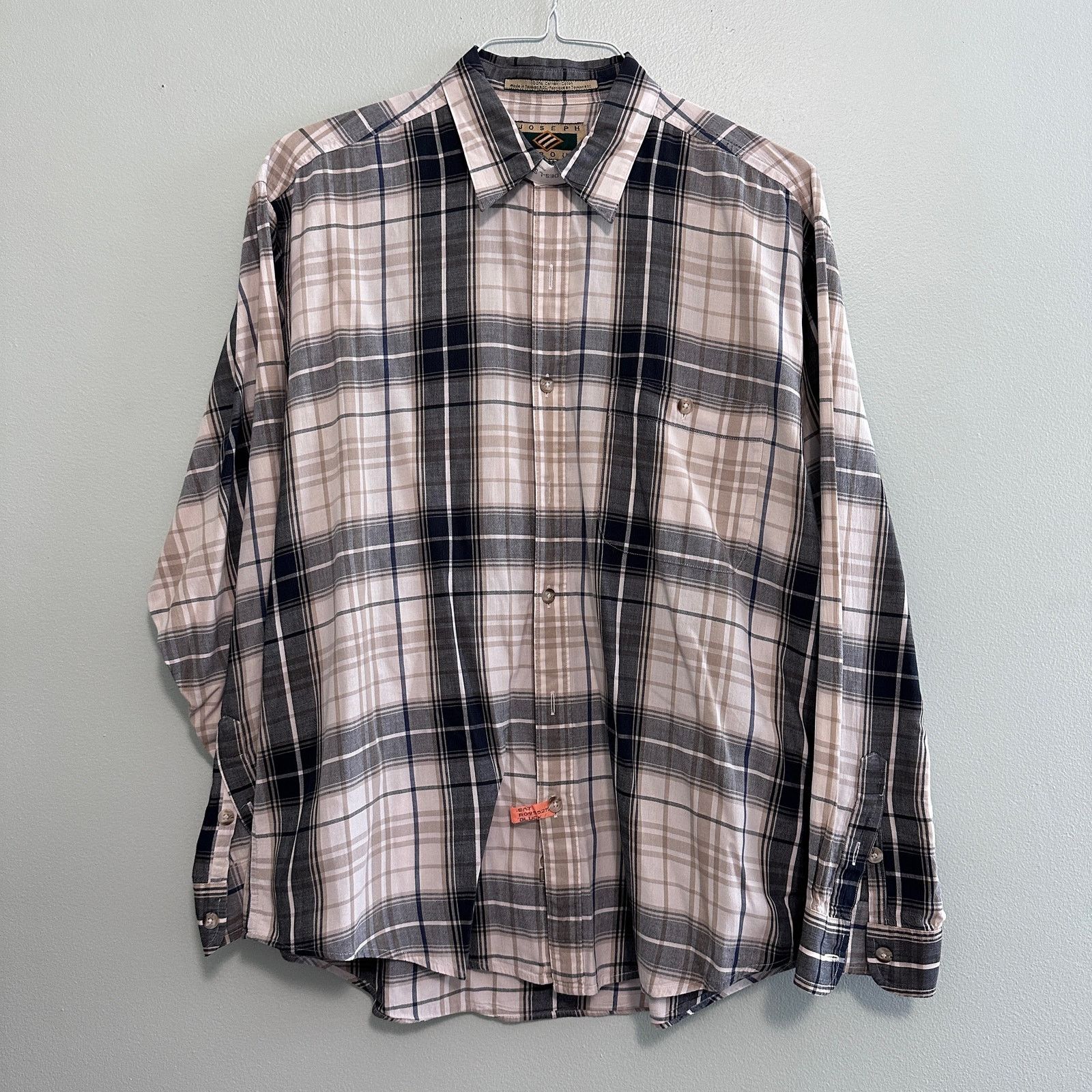 Joseph Abboud Joseph Abboud navy plaid button down Size US M / EU 48-50 / 2 - 2 Thumbnail