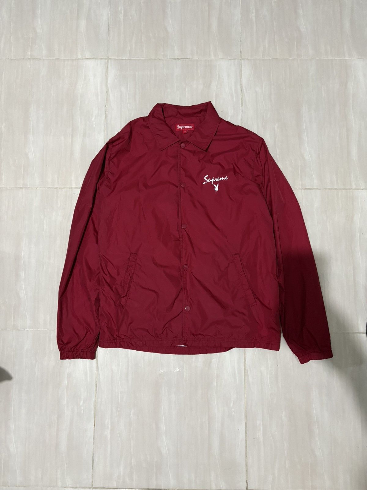 Playboy × Supreme Supreme x Playboy Red Coach XL Jacket *WITH TAGS