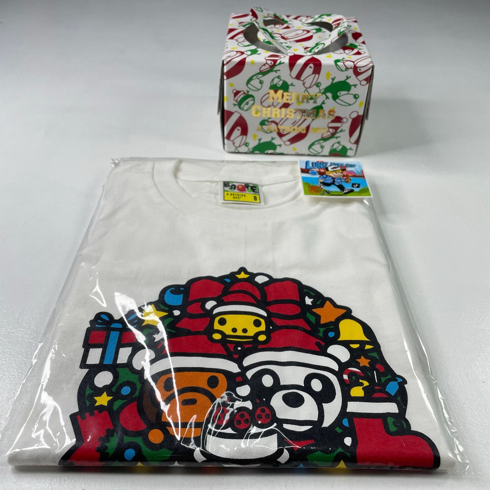 Bape 2014 Bape Baby Milo Christmas Tee with Present Box Size US S / EU 44-46 / 1 - 10 Thumbnail