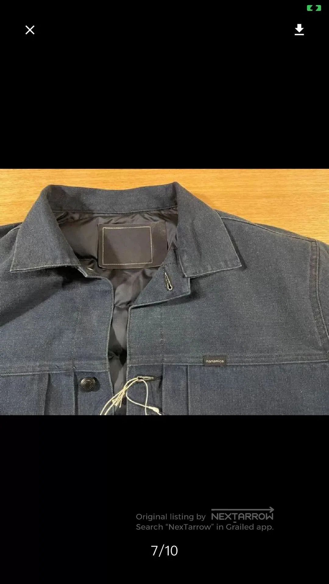Nanamica Dock Down Jacket Nanamica Indigo Blue. Size US L / EU 52-54 / 3 - 5 Thumbnail