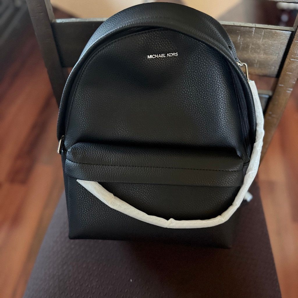 Michael Kors Michael Kors Slater Large Chain Leather Backpack Size ONE SIZE - 10 Thumbnail