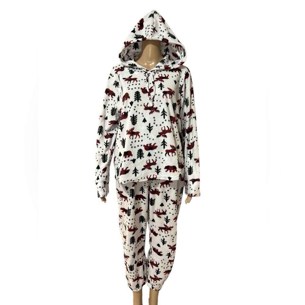 Designer Cozy Kids Pajamas with Moose Print Size ONE SIZE - 1 Thumbnail