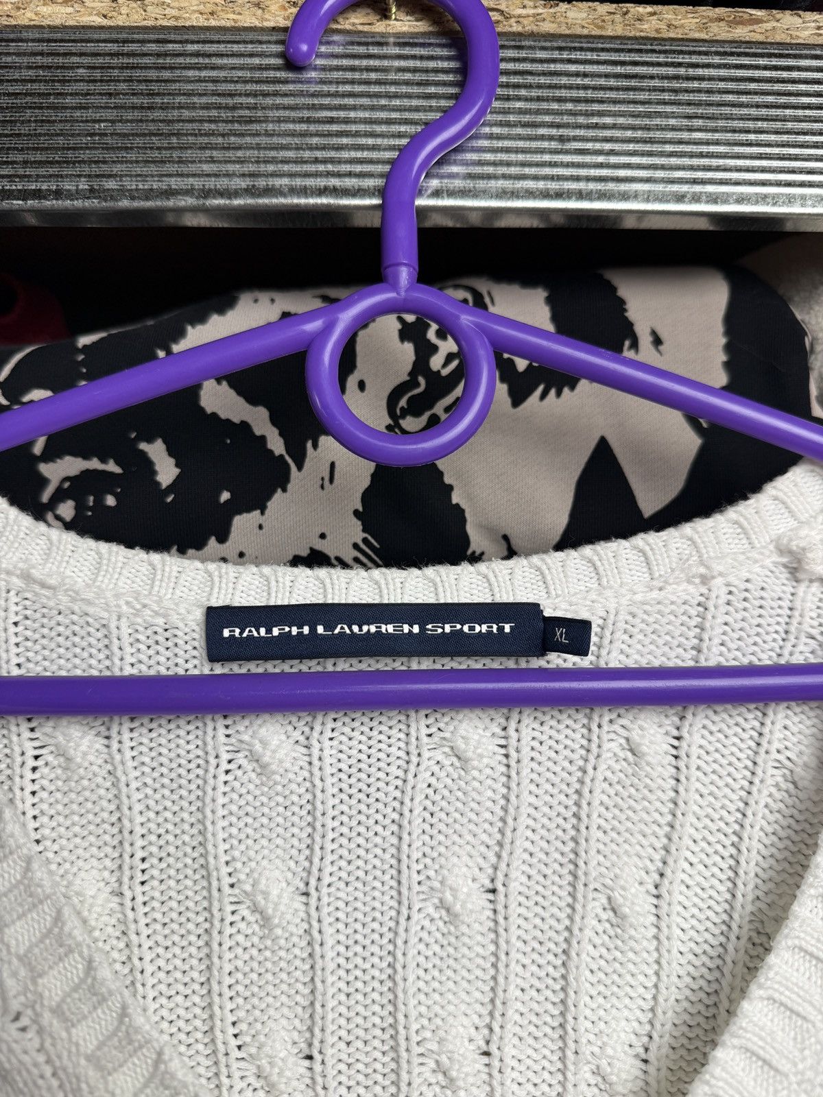 Polo Ralph Lauren RALPH LAUREN White Sweater V-neck Size XL / US 12-14 / IT 48-50 - 7 Thumbnail